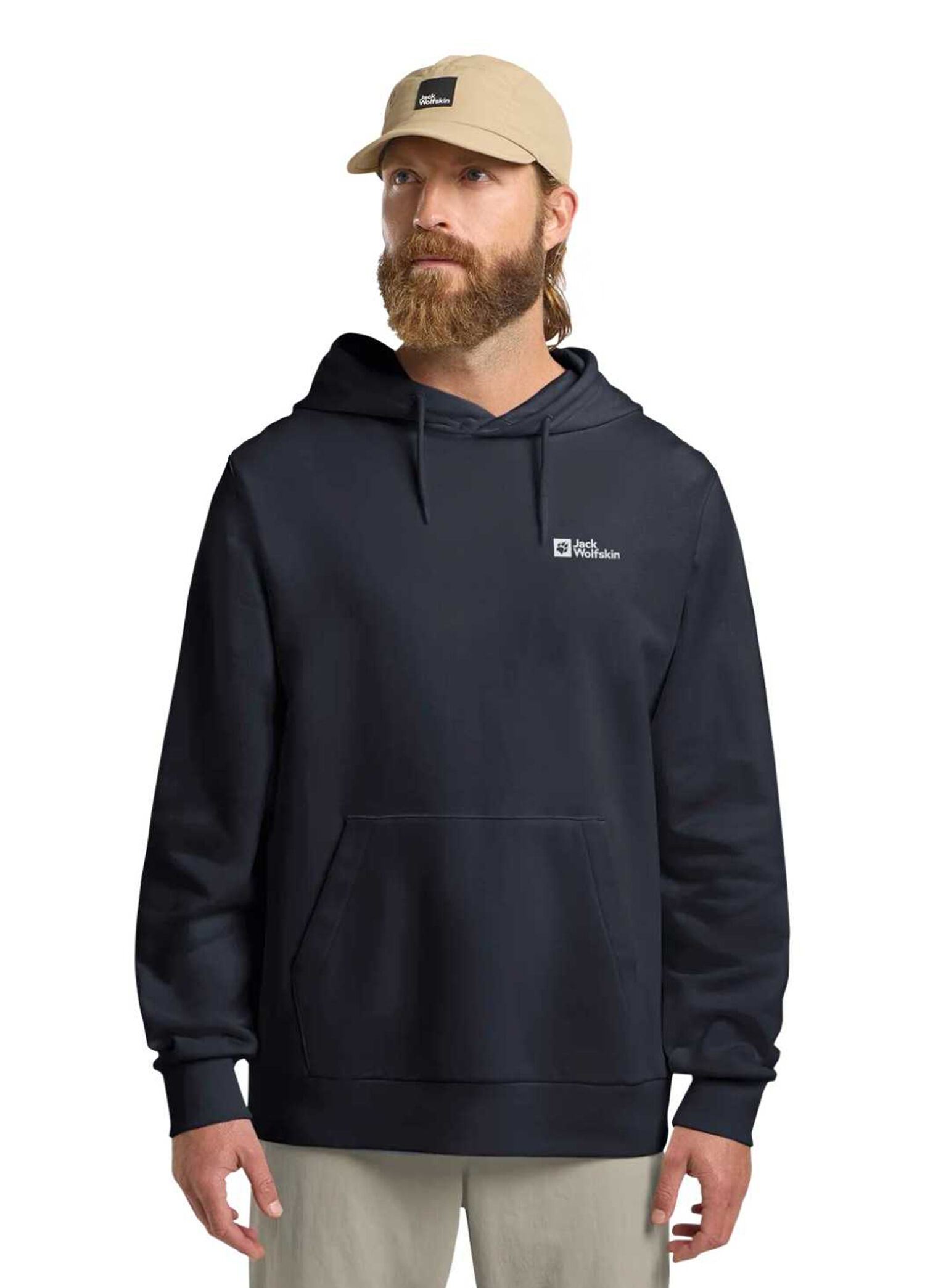 Essential Hoodie Lacivert Kapüşonlu Erkek Spor Sweatshirt
