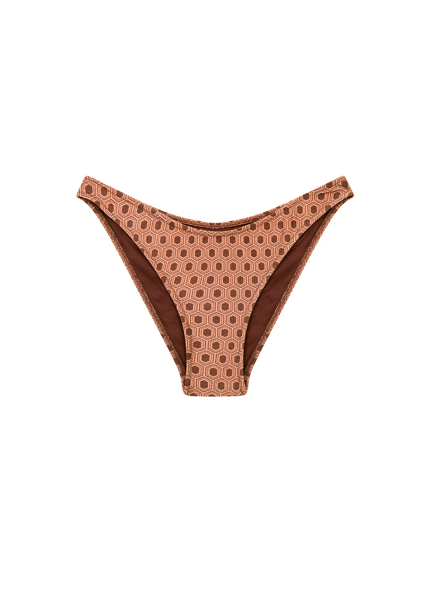 Wild Diva Kahverengi Desenli Kadın Bikini Altı