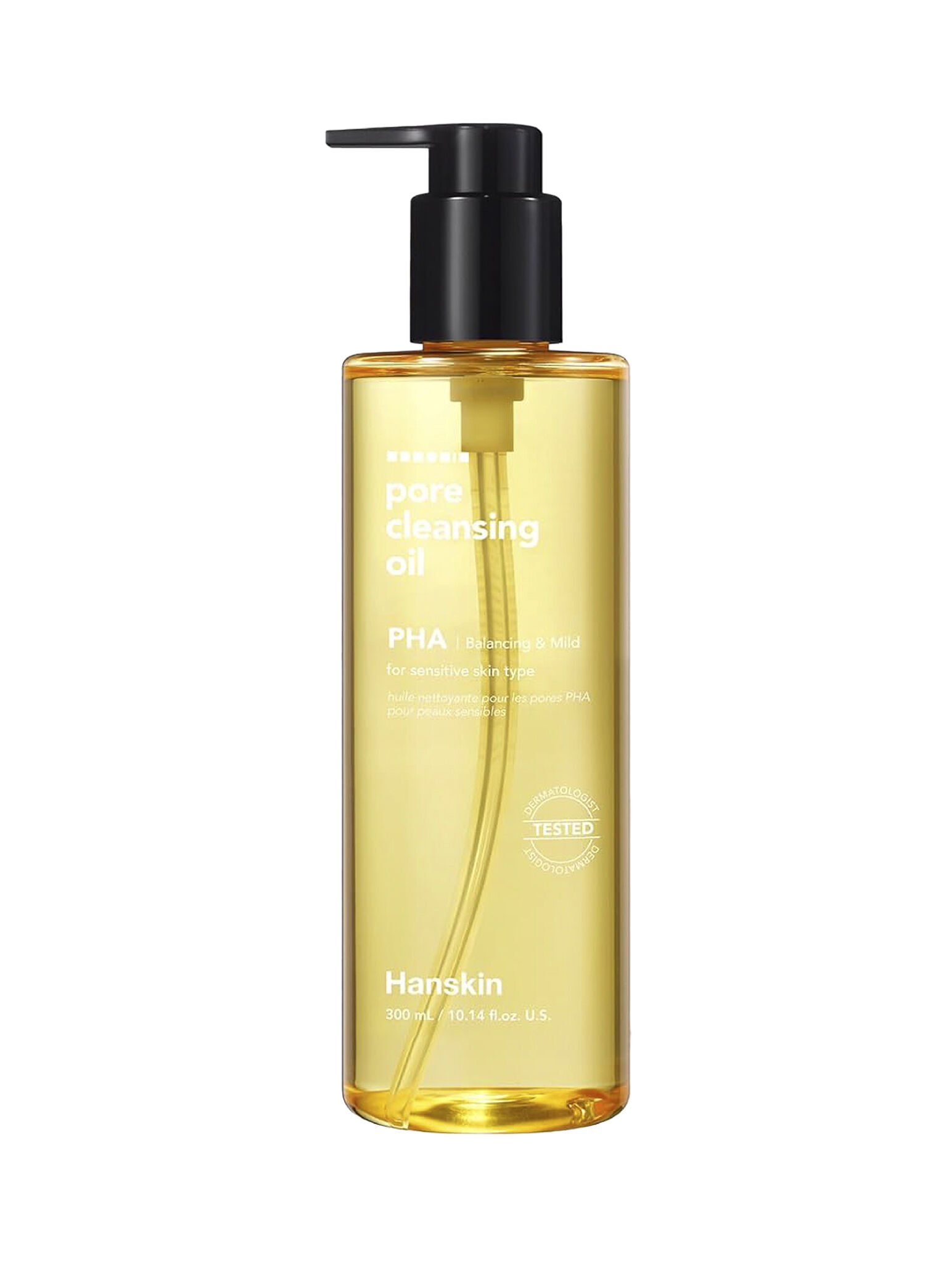 Hanskin Pore Cleansing Oil Pha Hassas ce Toleranssız Ciltler İçin Gözenek ve Makyaj Temizleme Yağı 300 ml