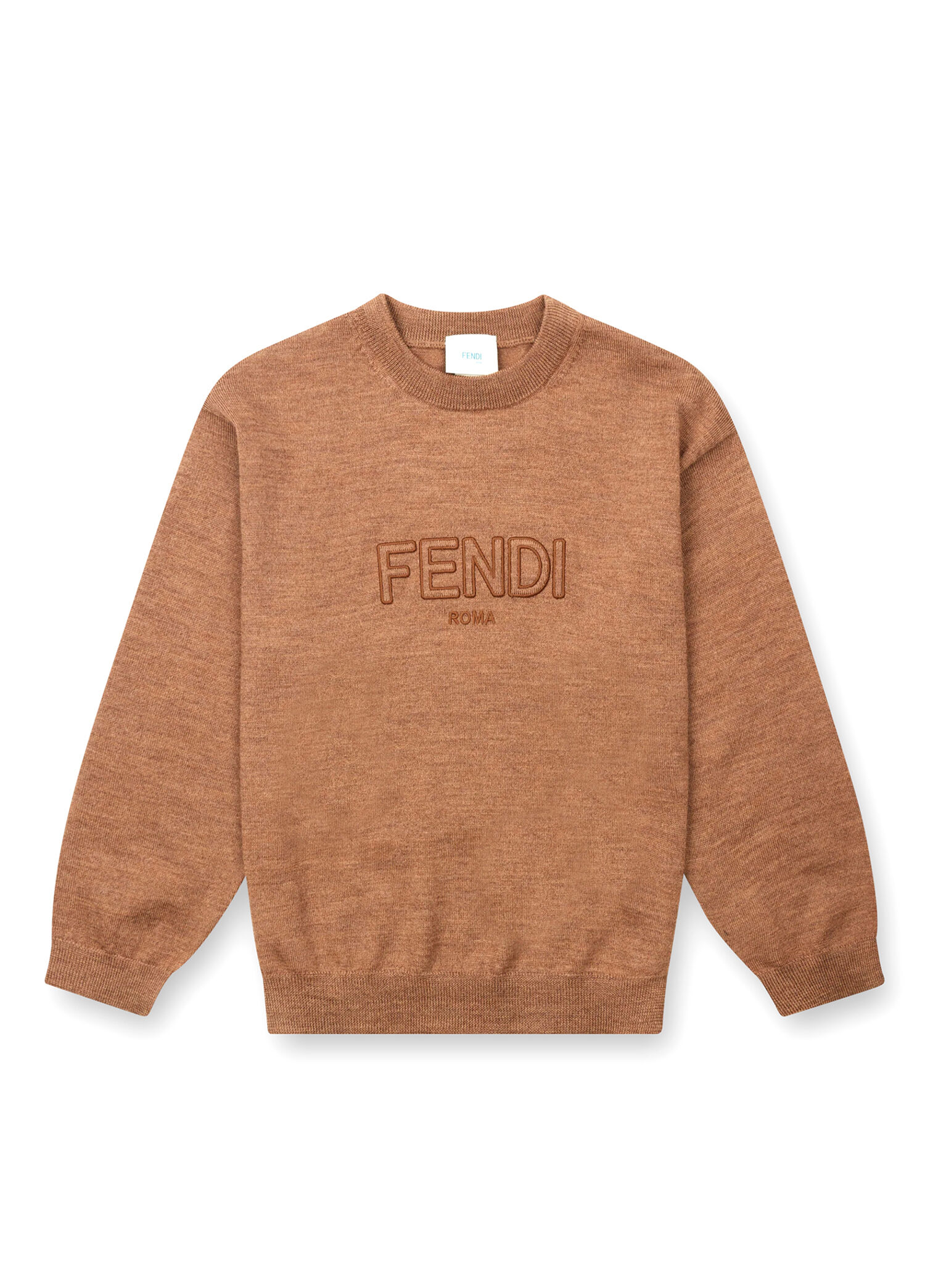 Kamel Logo Nakışlı Unisex Çocuk Yün Kazak
