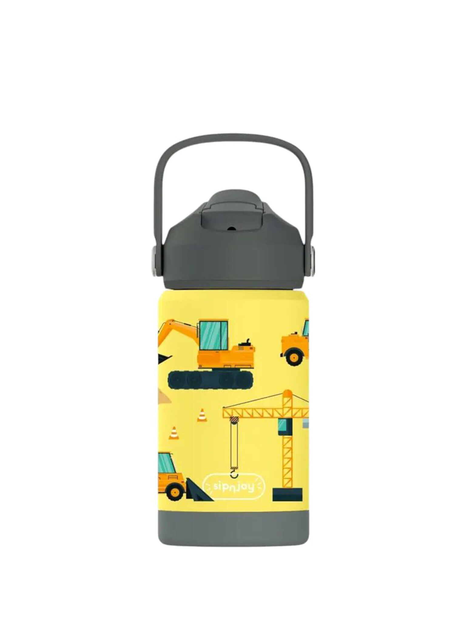 FlipSip Builder Buddy Sarı Çelik Çocuk Termos Suluk 360 ml
