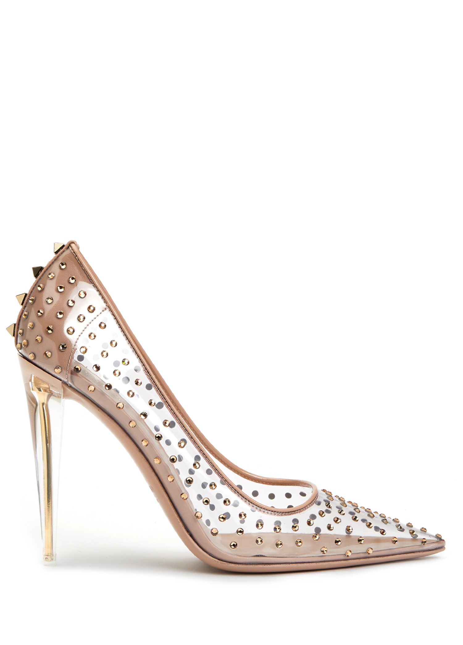 Rockstud Şeffaf Stiletto