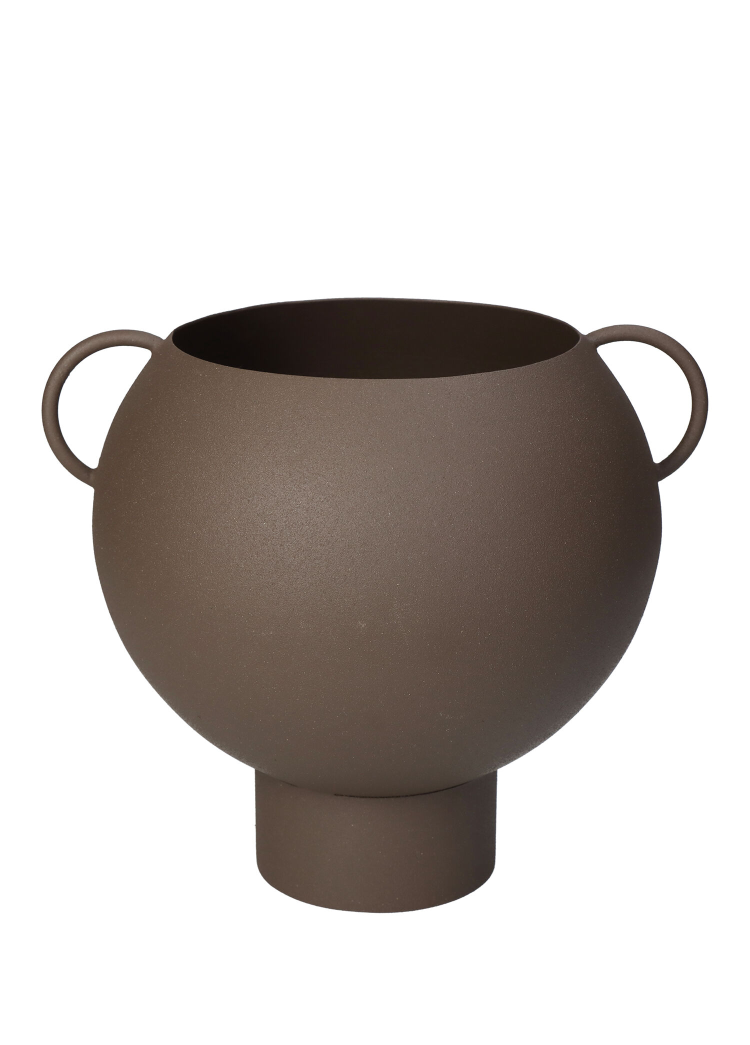 Kahverengi Metal Saksı