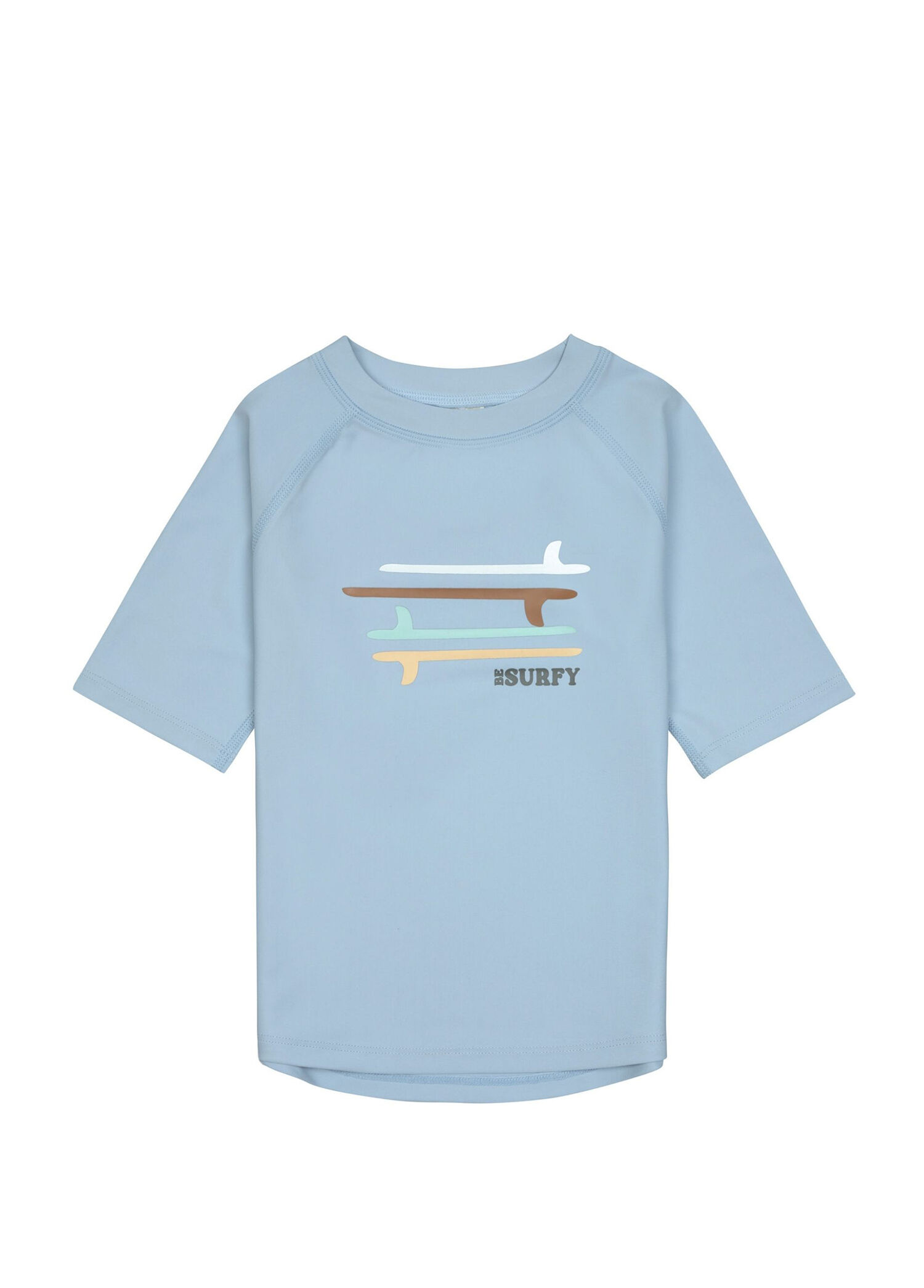 Surfboards UV Korumalı Sky Blue Kısa Kollu Erkek Çocuk T-Shirt Mayo
