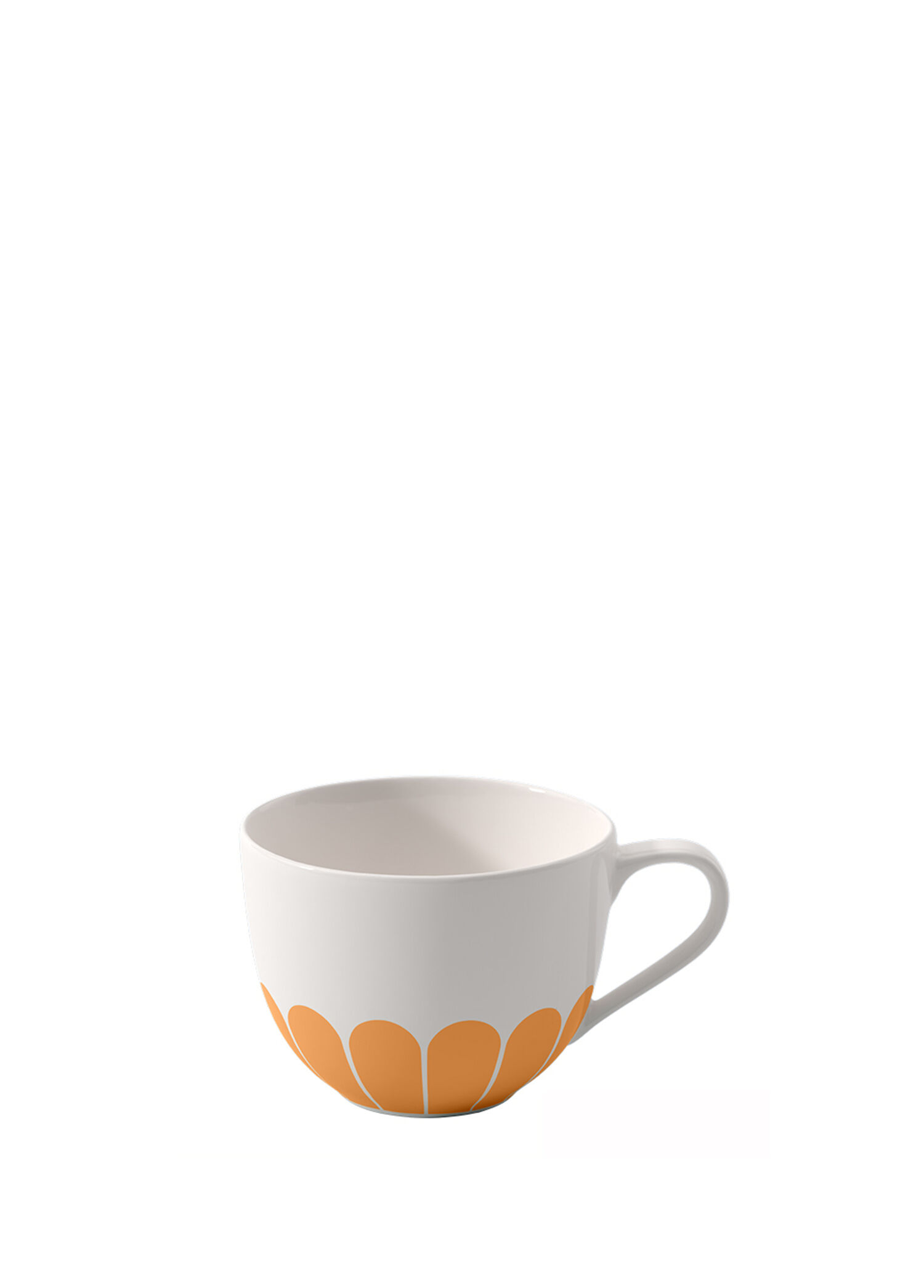 Fleur Soleil Turuncu Porselen Kahve ve Çay Fincanı