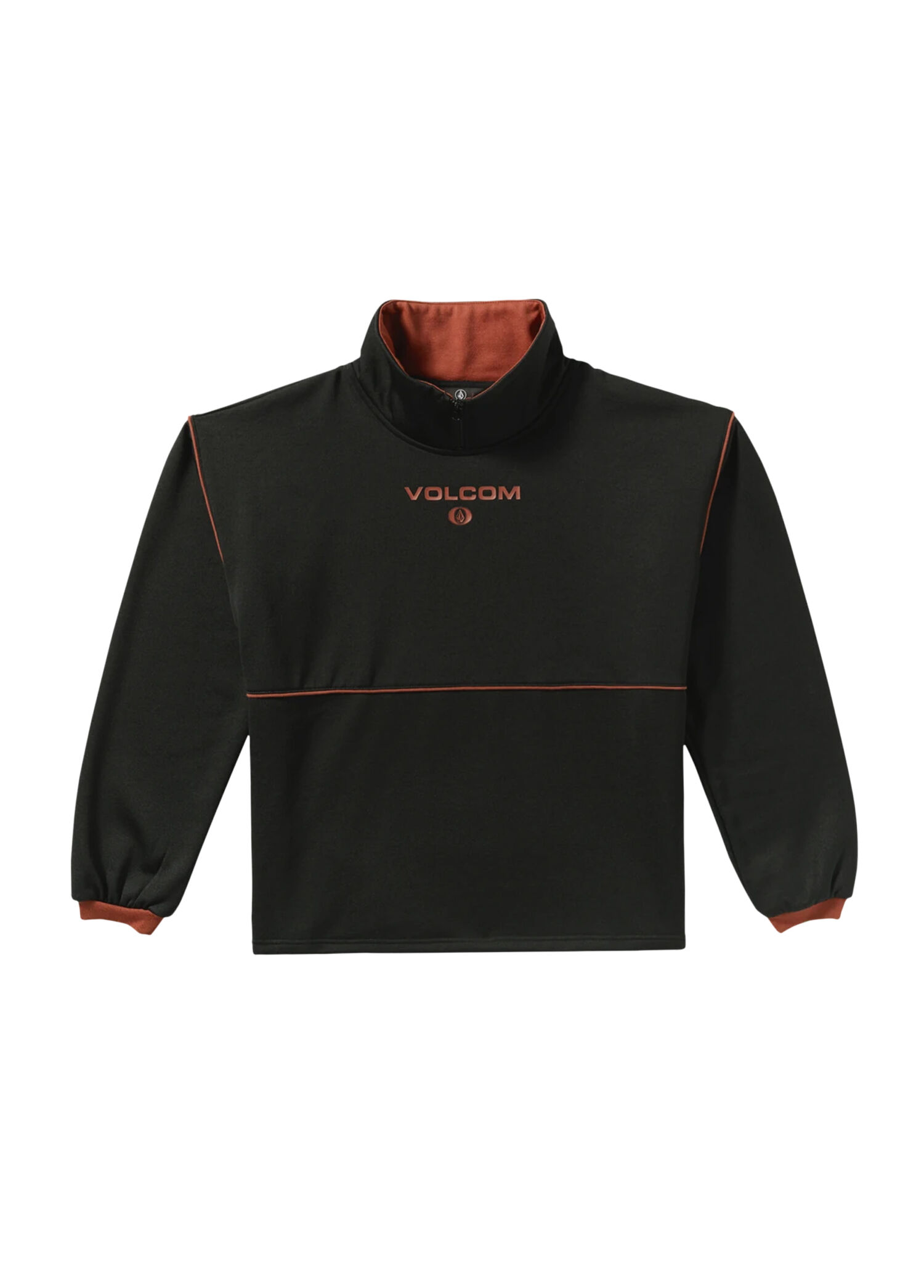 Hydro 1/4 Bl Siyah Boxy Fit Kadın Snowboard Sweatshirt