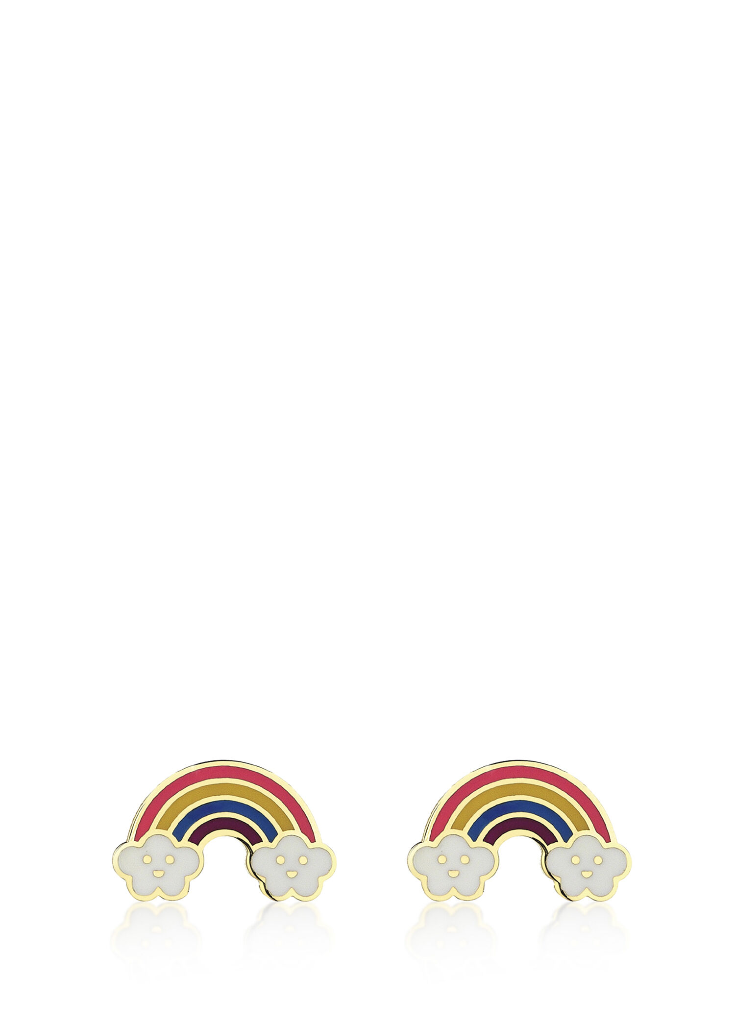 Rainbow 14 Ayar Altın Kız Çocuk Küpe