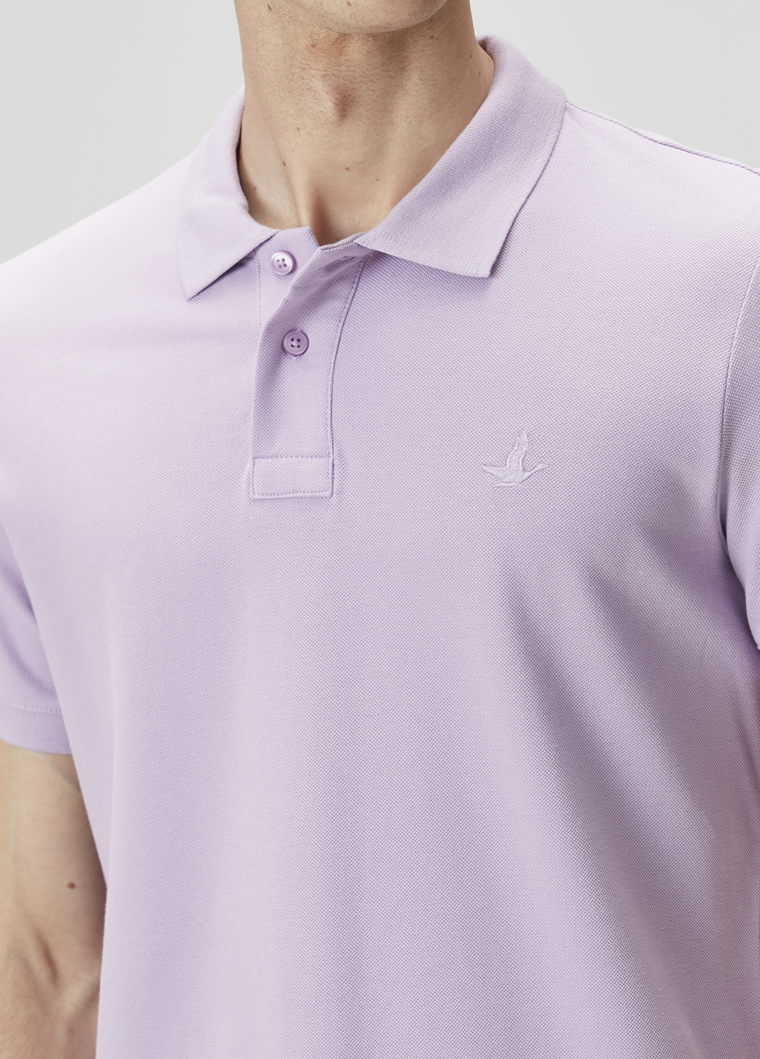 Lila Polo Yaka T-shirt_4