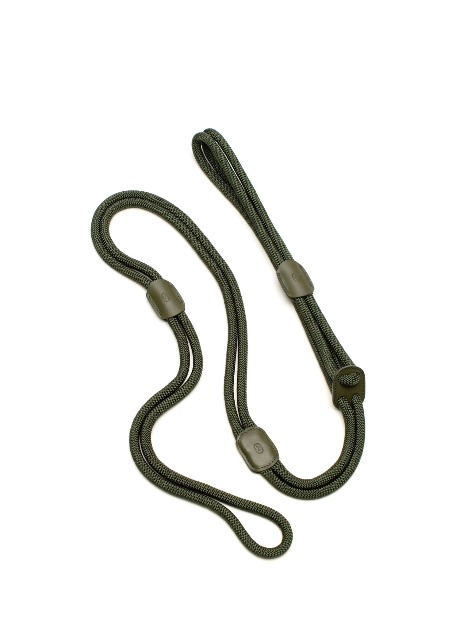 Haki Paracord Deri Hepsi Bir Arada Köpek Göğüs Tasması