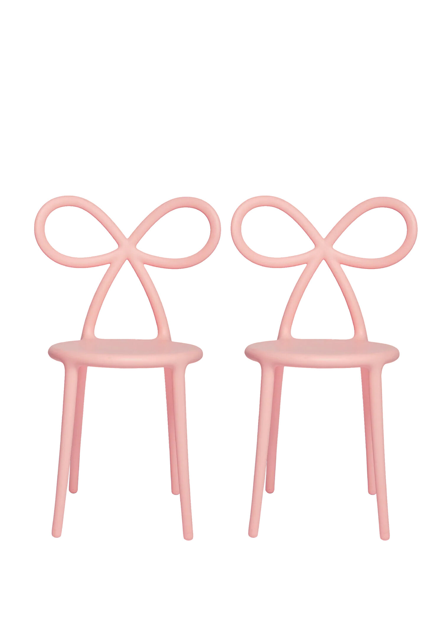 Ribbon Pembe 2'li Yemek Odası Sandalyesi