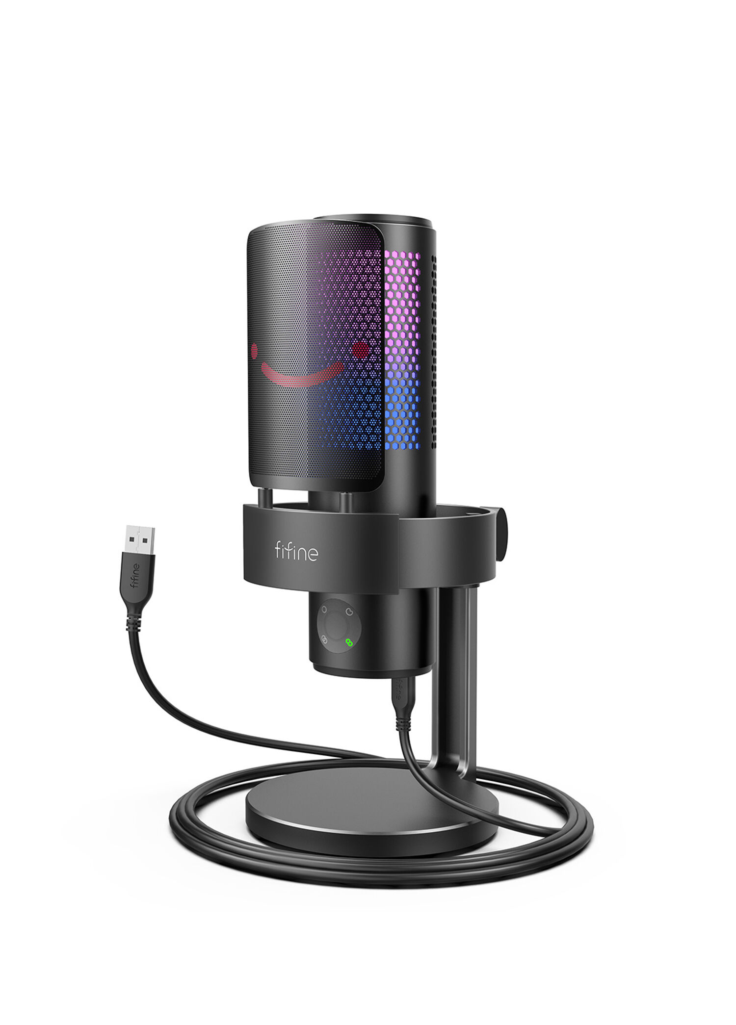 Ampligame A9 USB RGB Oyuncu Bilgisayar Mikrofonu