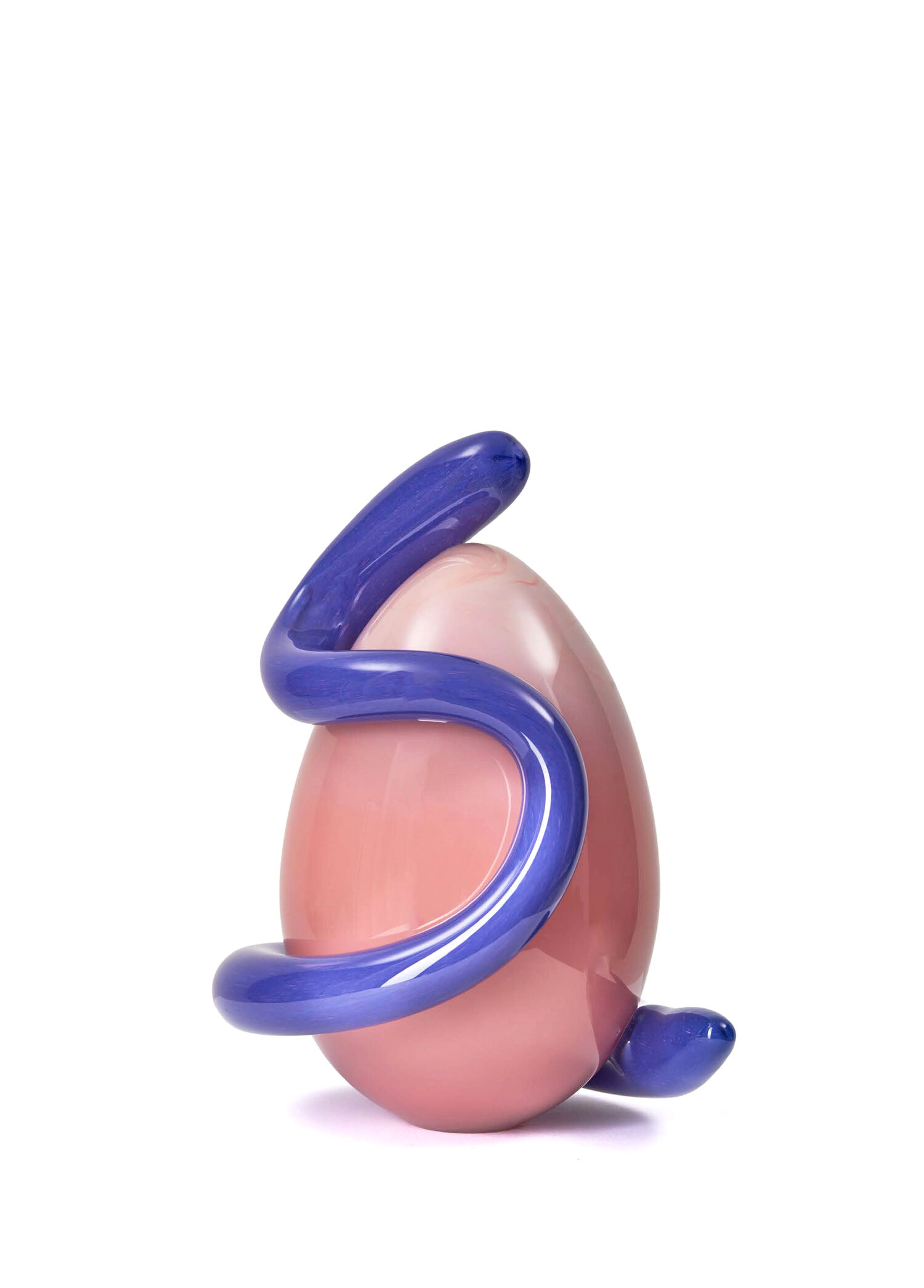 Mr. Eggo Açık Pembe Cam Obje