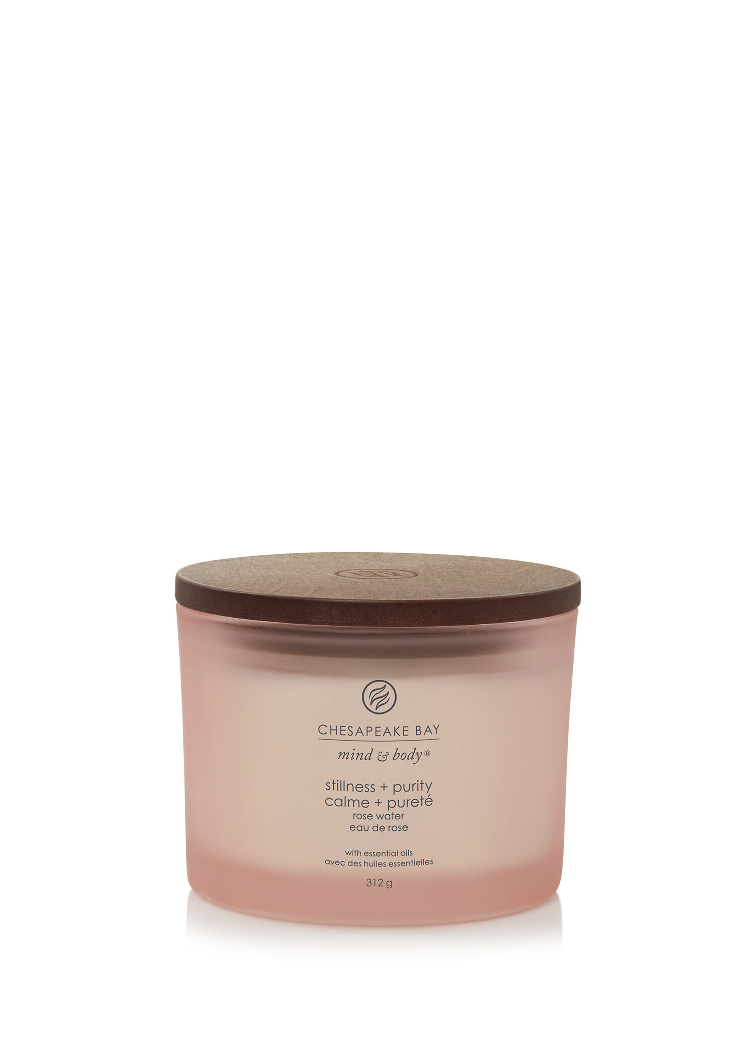 Stillness & Purity Pembe 3 Fitilli Büyük Mum 312 g