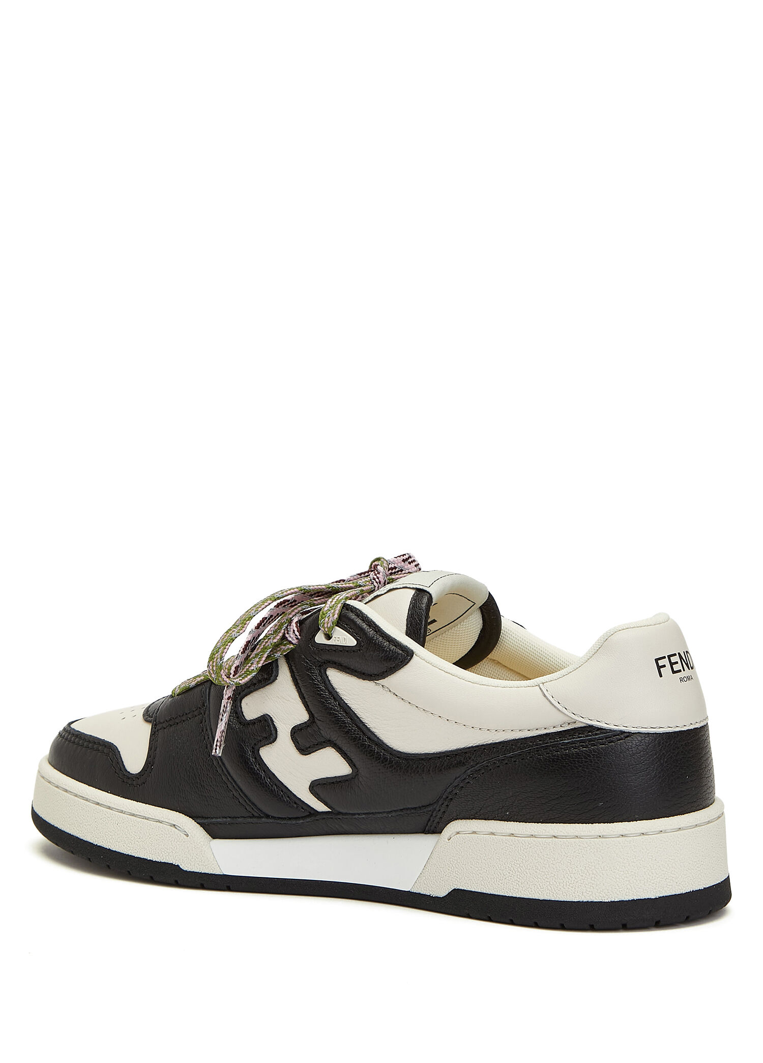 Fendi Siyah Kadın Match Siyah Kontrast Kadın Deri Sneaker 1951589