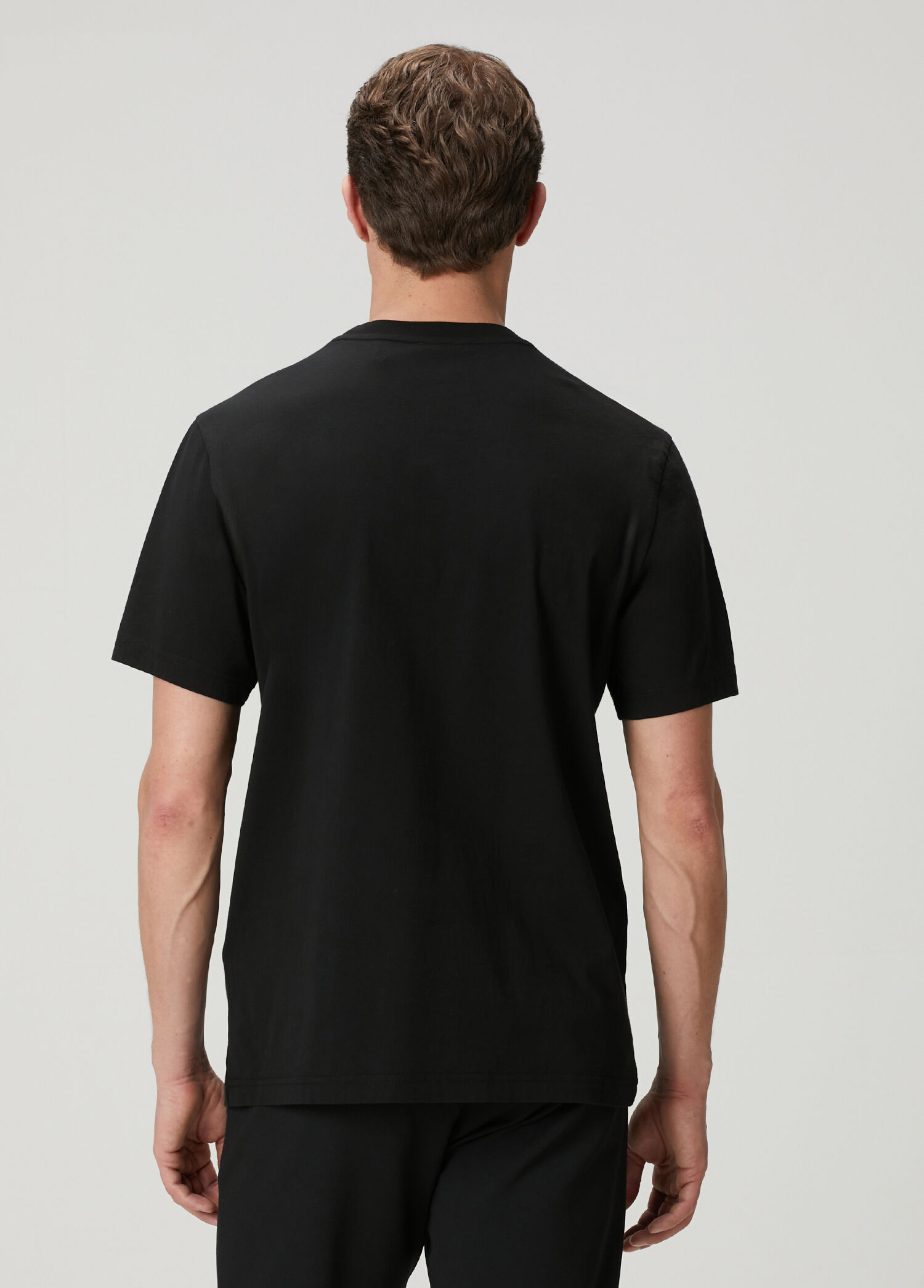 Beymen Club Siyah Erkek Relax Fit Siyah Kaz Artwork T-shirt
