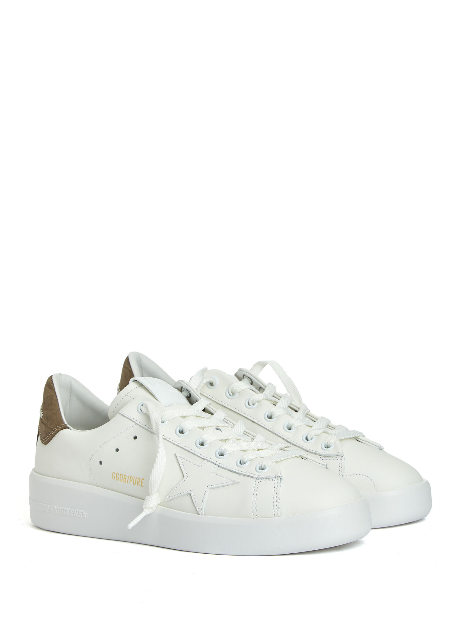 Golden Goose Beyaz-Füme Kadın Purestar Beyaz Füme Kadın Deri