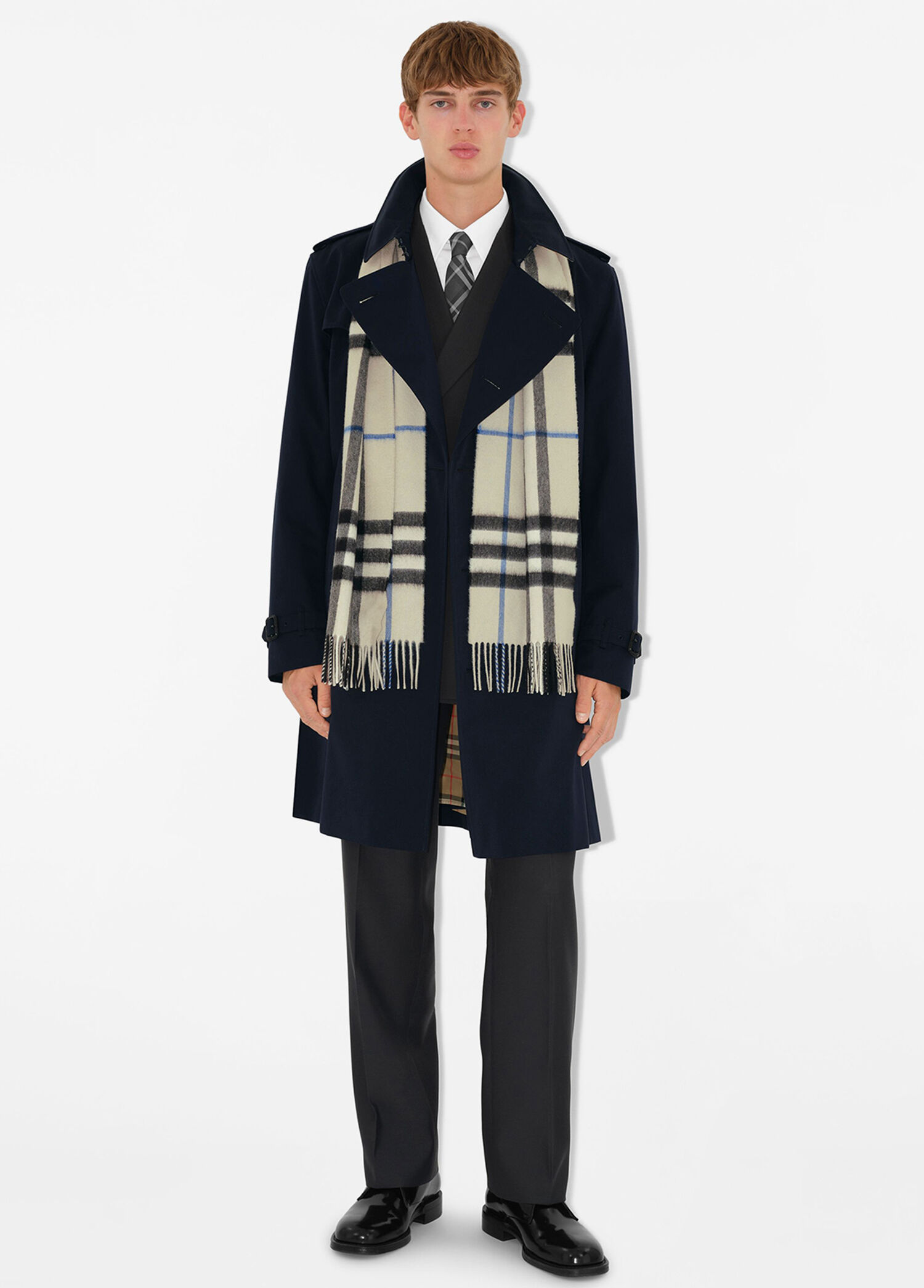 Burberry Lacivert Erkek Mid-length Kensington Heritage Lacivert