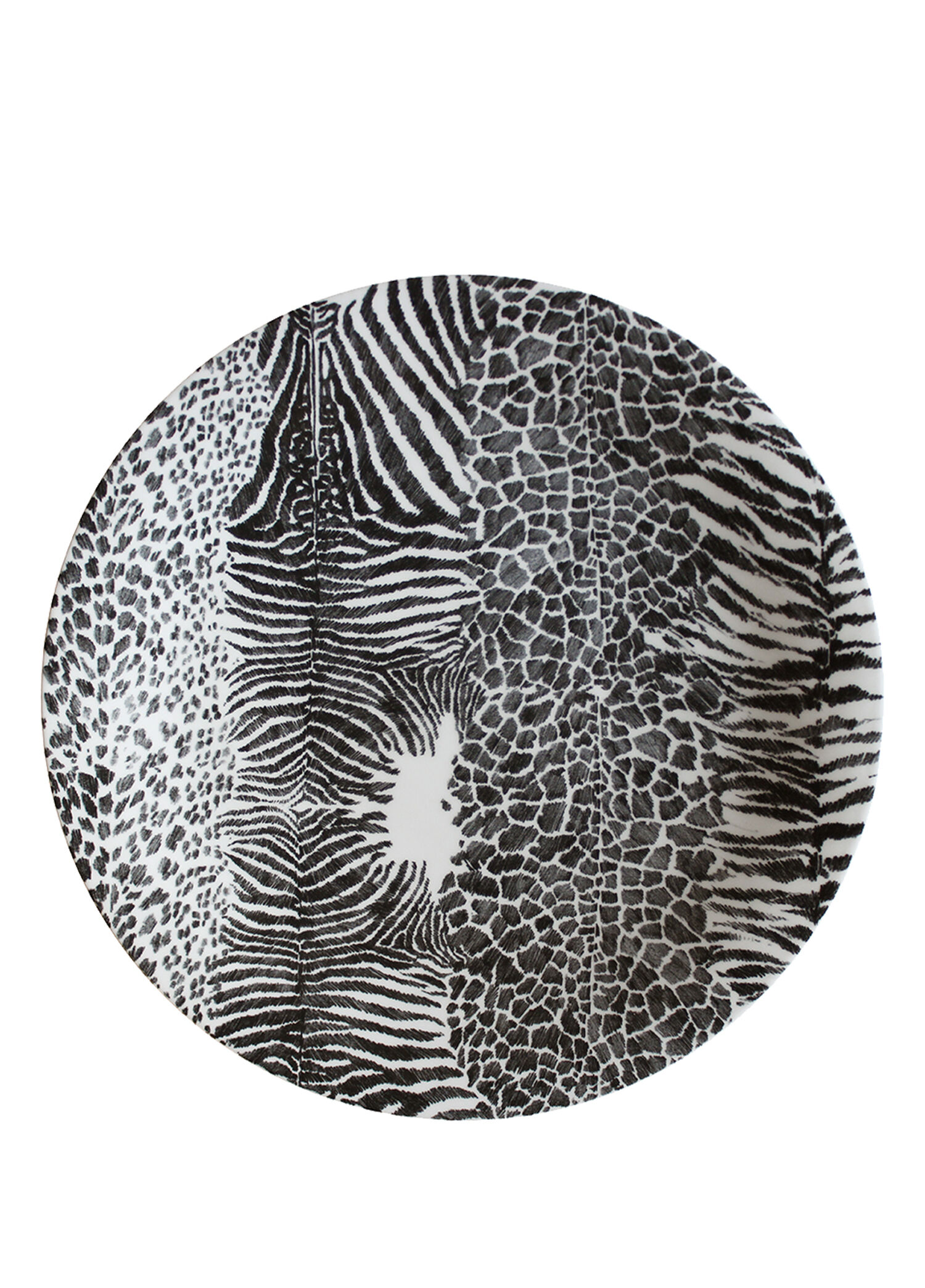 Wild Spirit Desenli Fine Bone Porselen Servis Tabağı 31 cm
