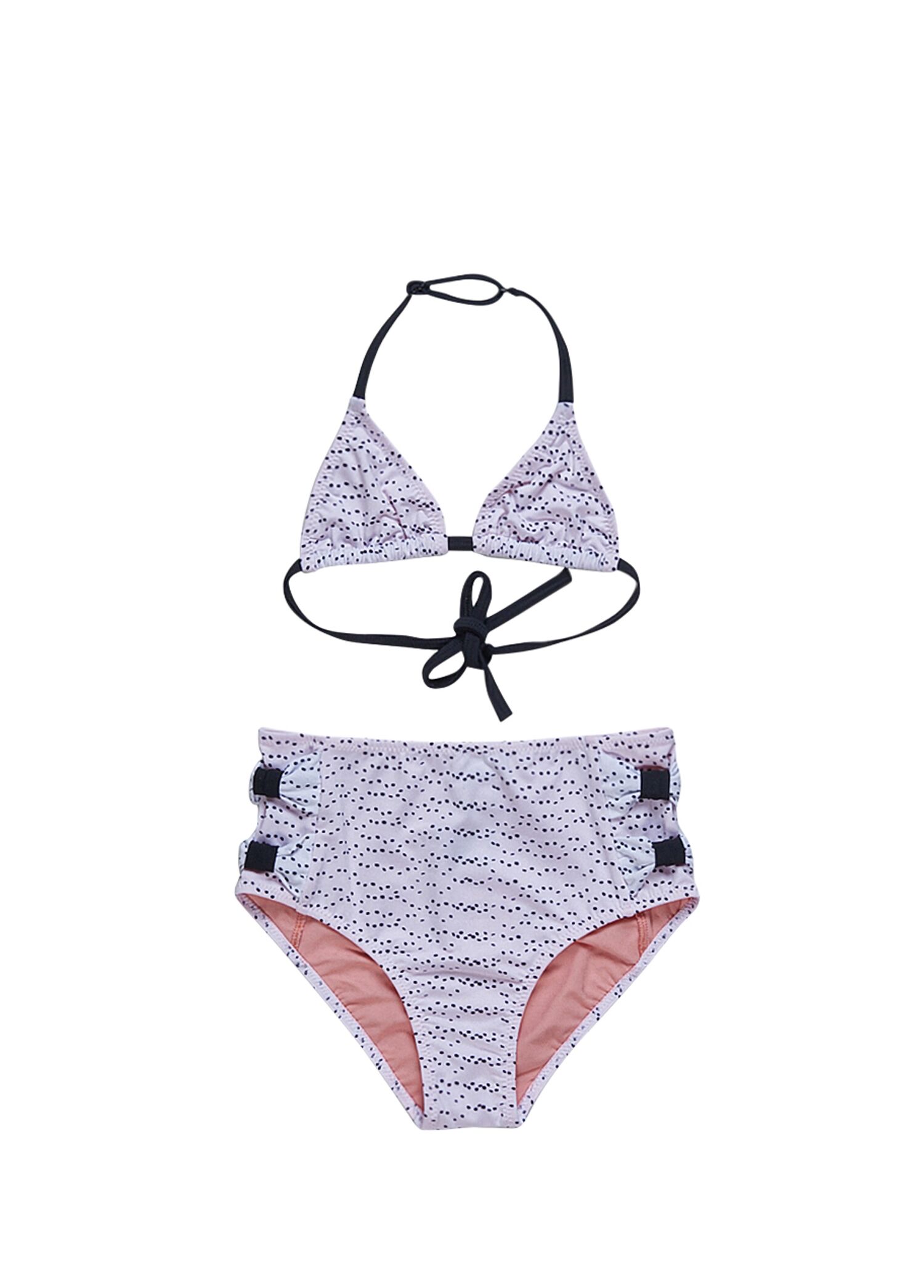 Betsy Yüksek Bel Siyah Beyaz Bikini Takımı