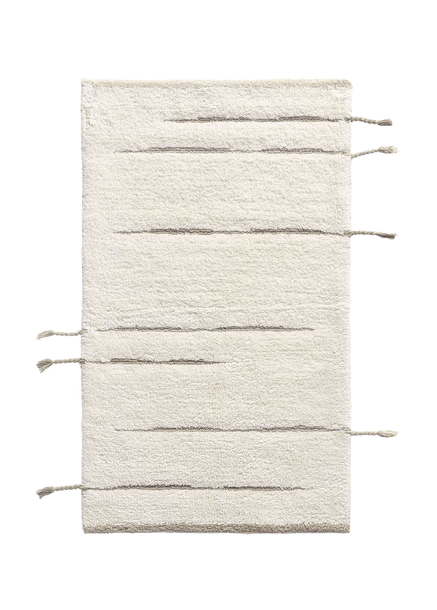 Earth Mint Detaylı Pamuklu Banyo Paspası 60 x 100 cm