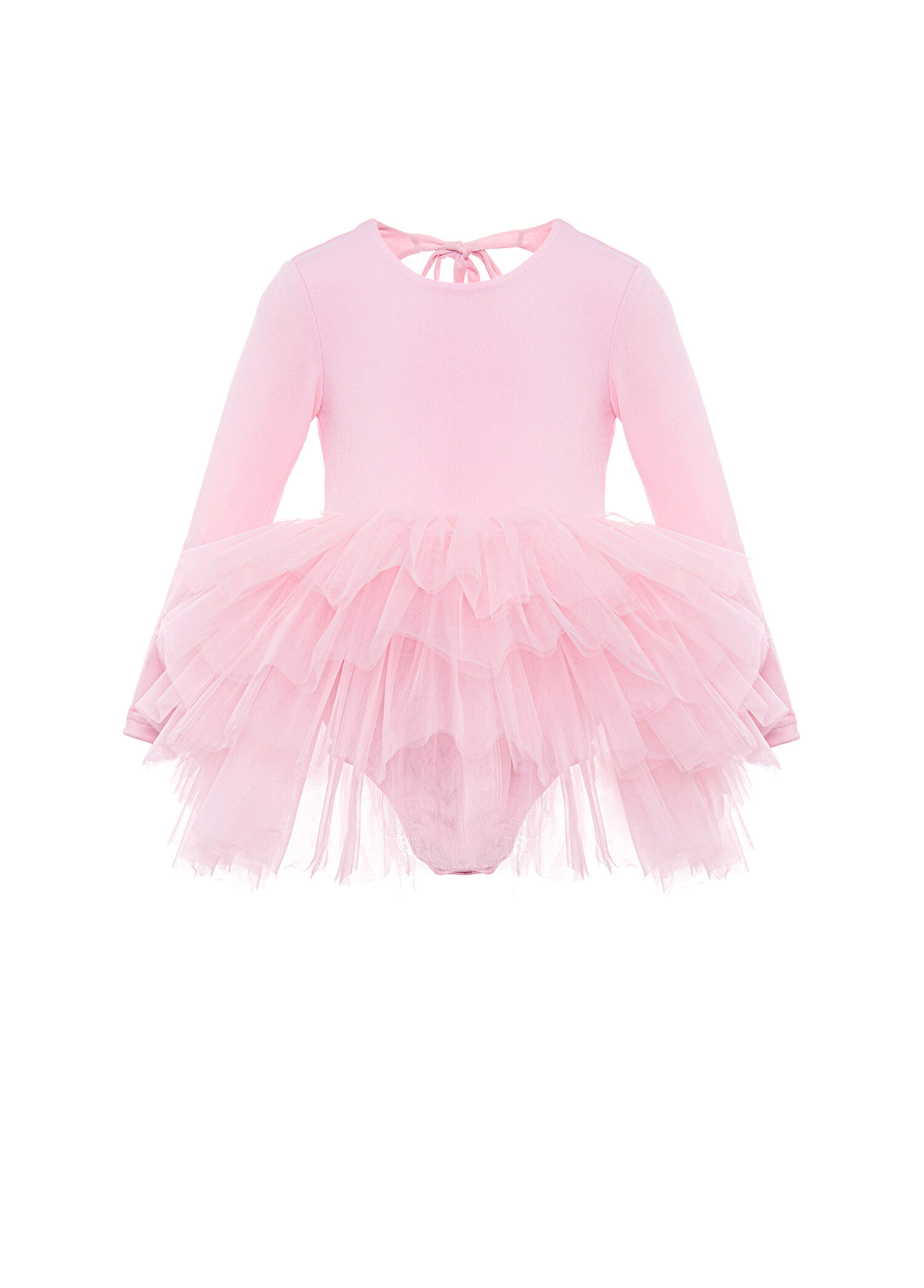 Pembe Sırtı Açık Tütü Kız Çocuk Elbise