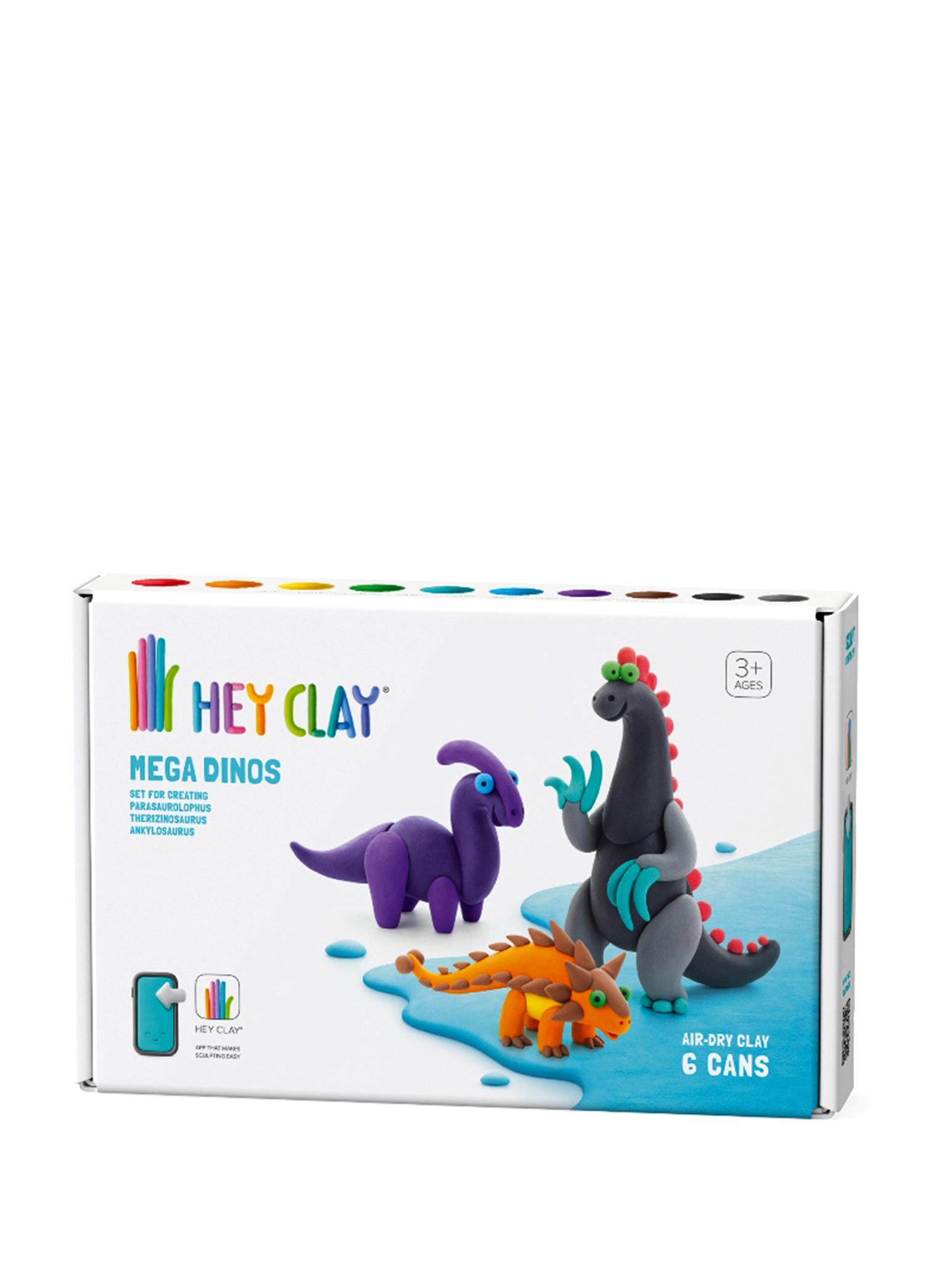 Mega Dinozorlar 6'lı Hava ile Kuruyan Kil