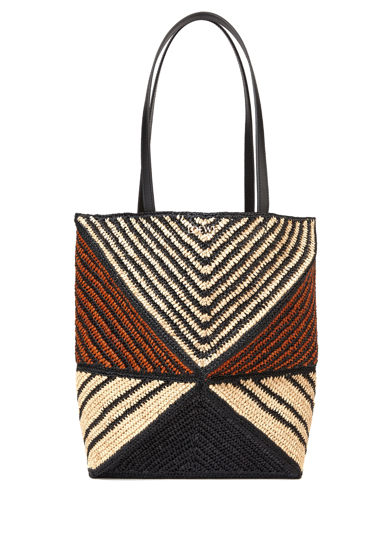 Loewe x Paula's Ibiza Bej-Kahve Kadın Puzzle Fold Bej Kahverengi