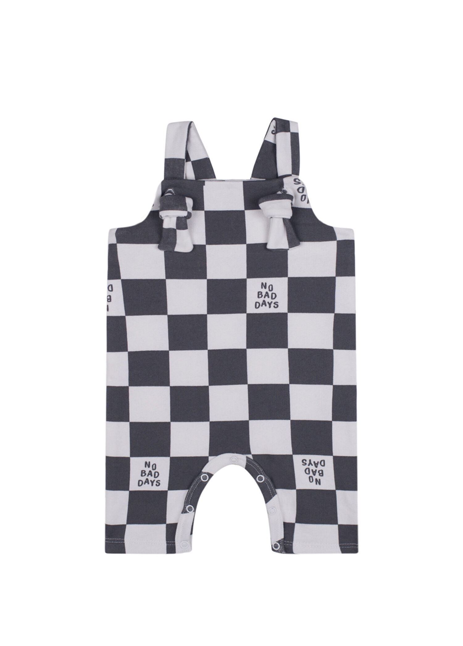 Gri No Bad Days Desenli Unisex Bebek Salopet
