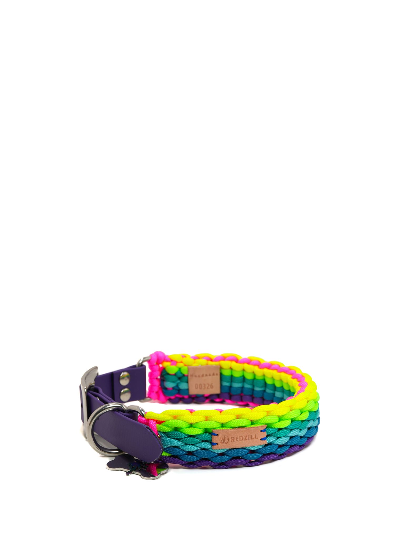 Rainbow Paracord Köpek Boyun Tasması XLarge 48-52 cm