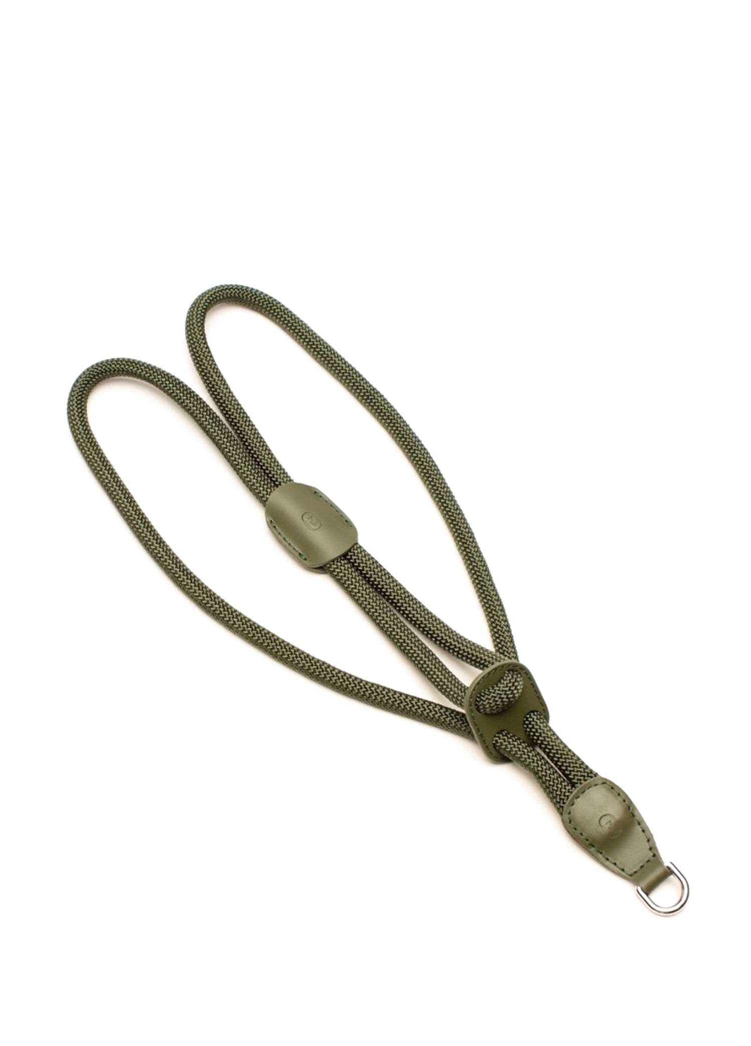 Haki Paracord ve Deri Köpek Göğüs Tasması