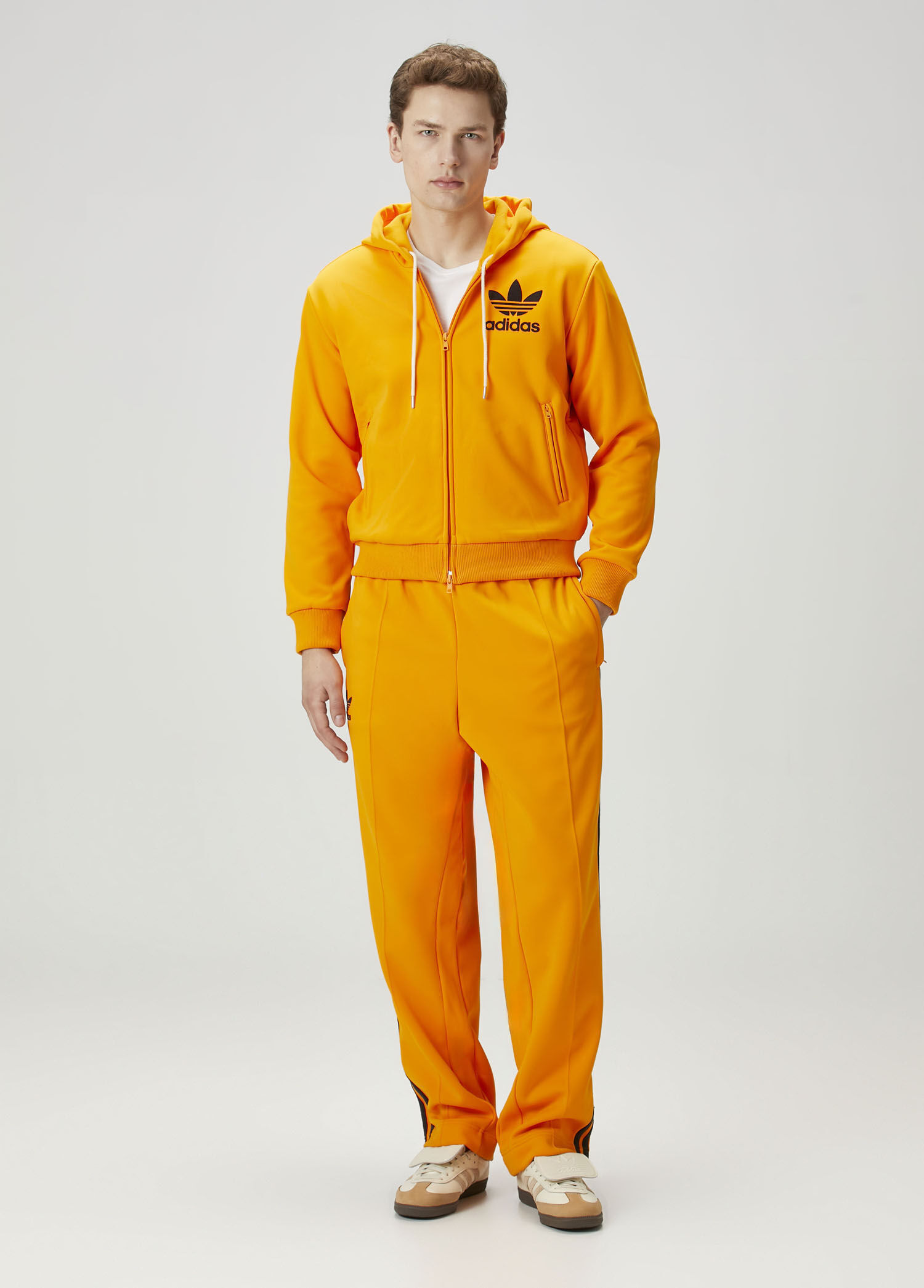 Adidas - Wales Bonner Turuncu Kapüşonlu Sweatshirt - Turuncu