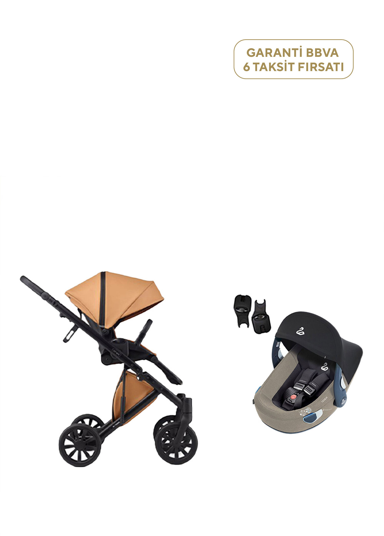 E/Type Karamel Seyahat Sistem Bebek Arabası