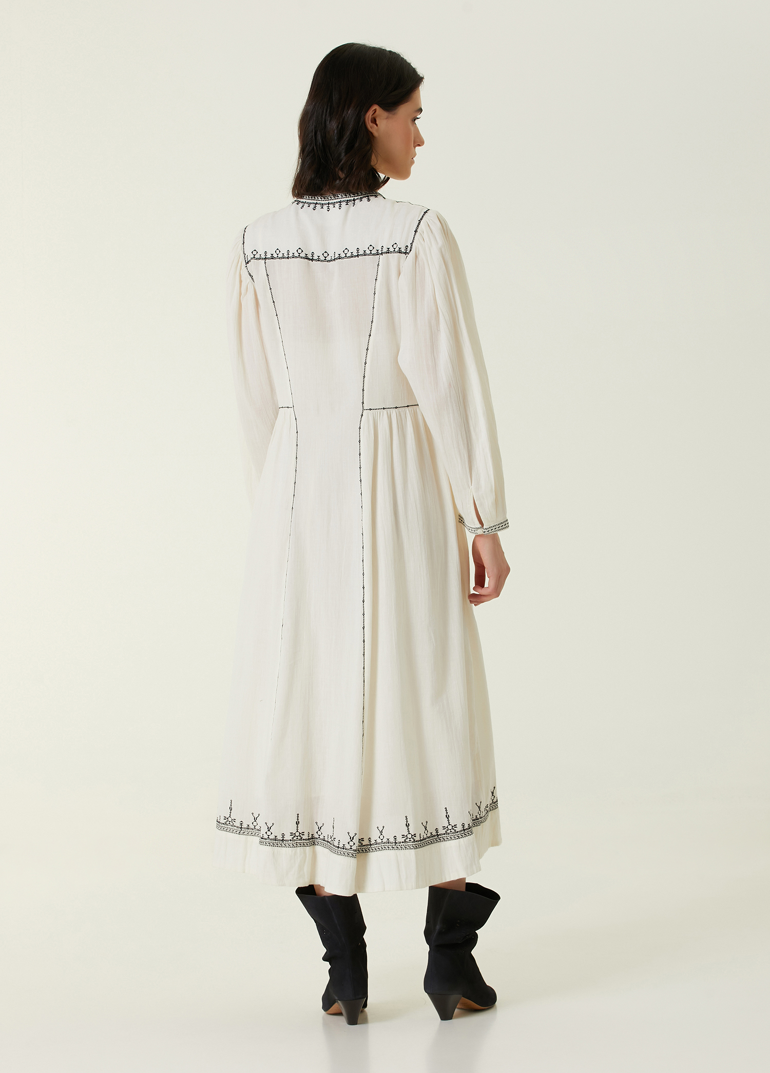オールインワン・サロペット Isabel Marant Etoile Pippa Long Dress In Ecru Cotton With P00901701.jpg