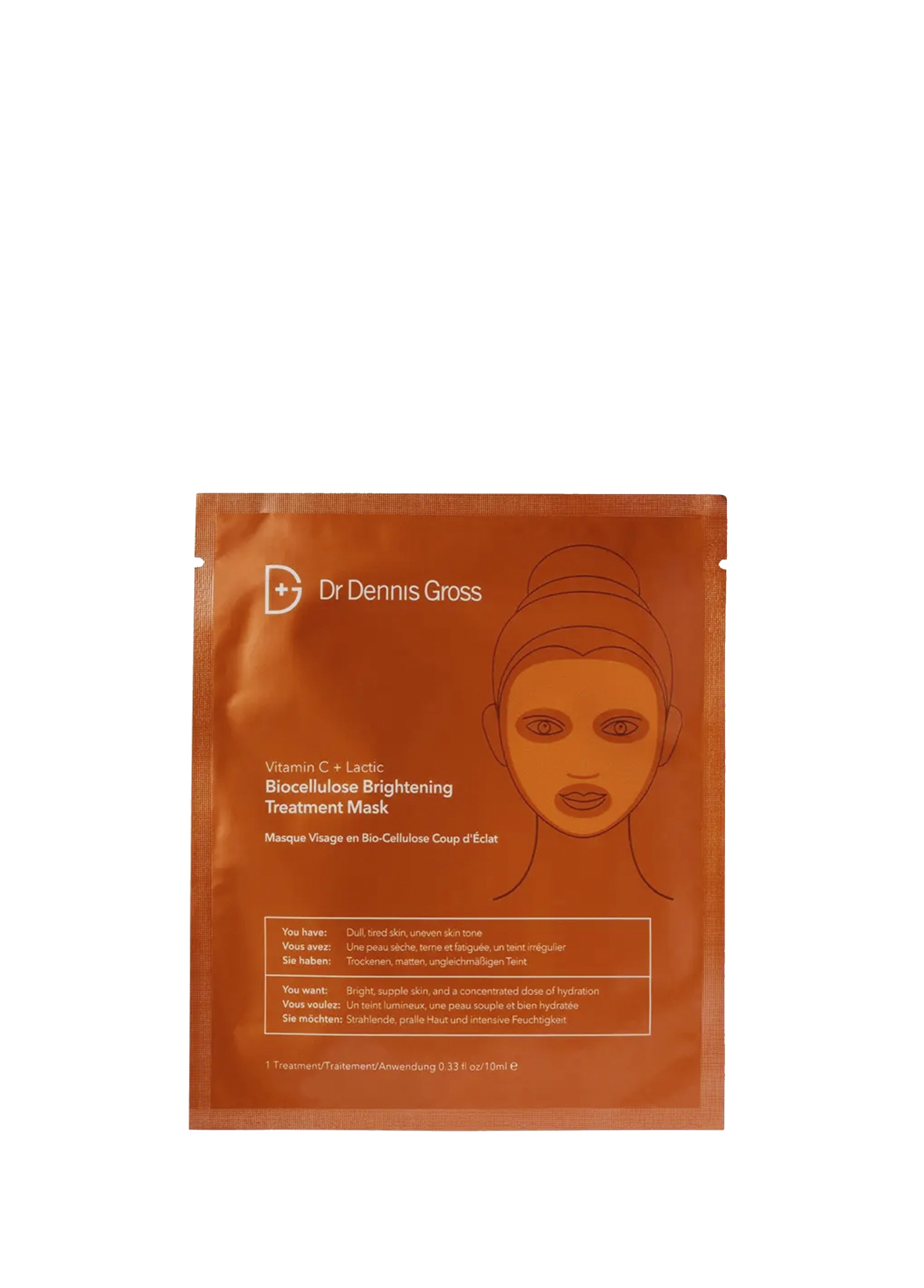 Vitamin C Lactic Biocellulose Brightening Treatment Maske