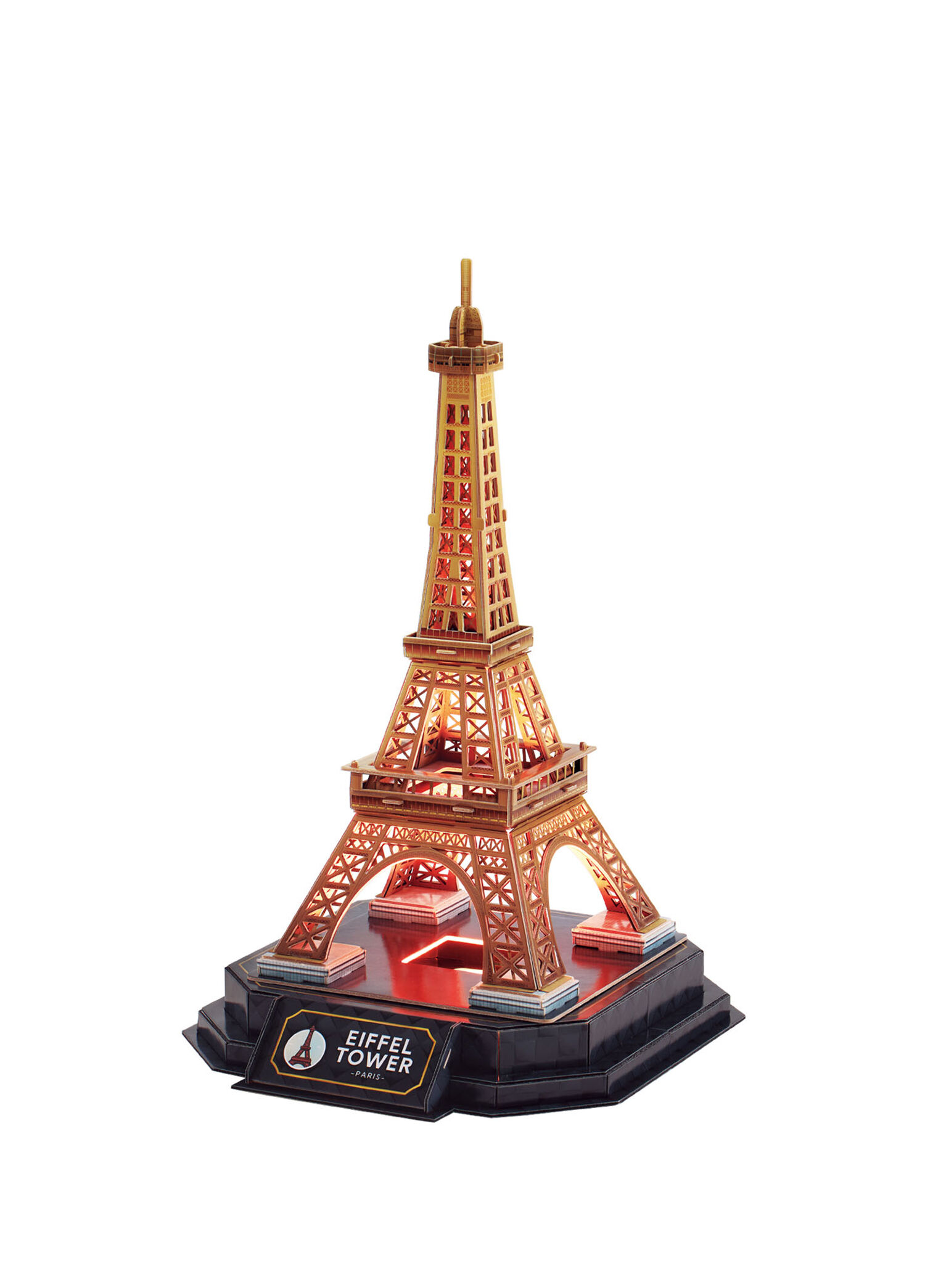 Eyfel Kulesi Led Işıklı 51 Parça Çocuk 3D Puzzle LL534h