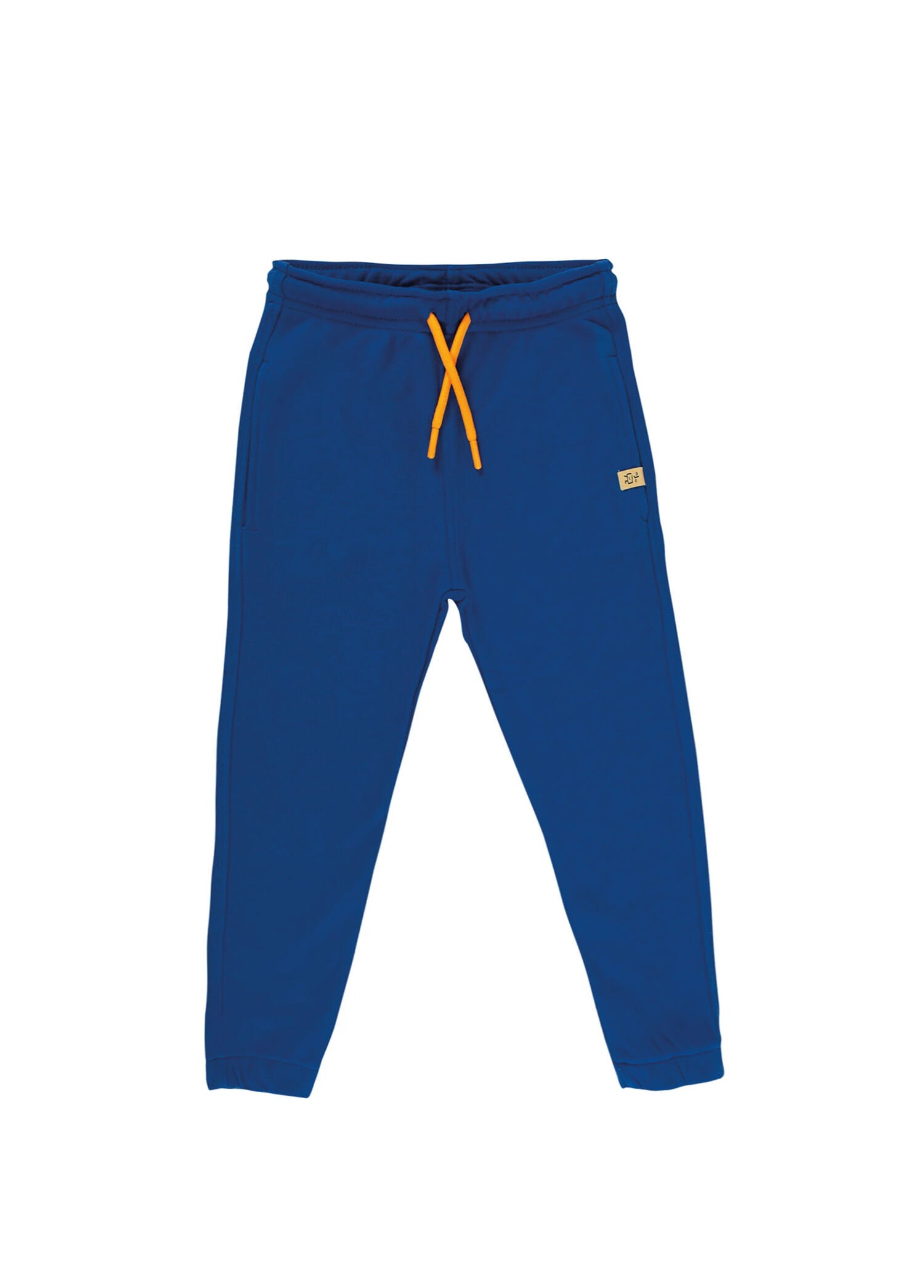 Blue Dreamy Cloud Saks Mavisi Turuncu Kordonlu Jogger Erkek Çocuk Eşofman