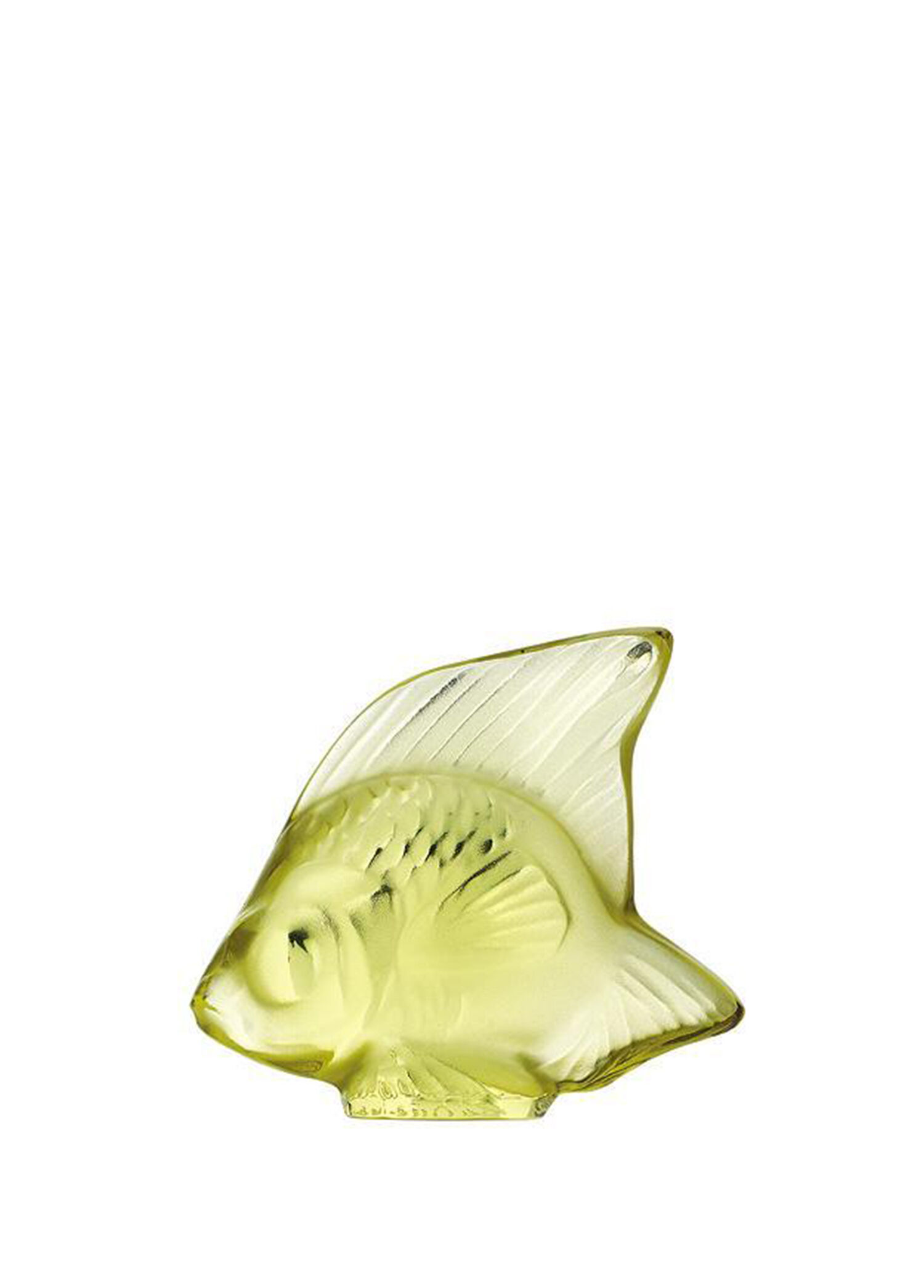 Sarı Balık Formlu Kristal Obje