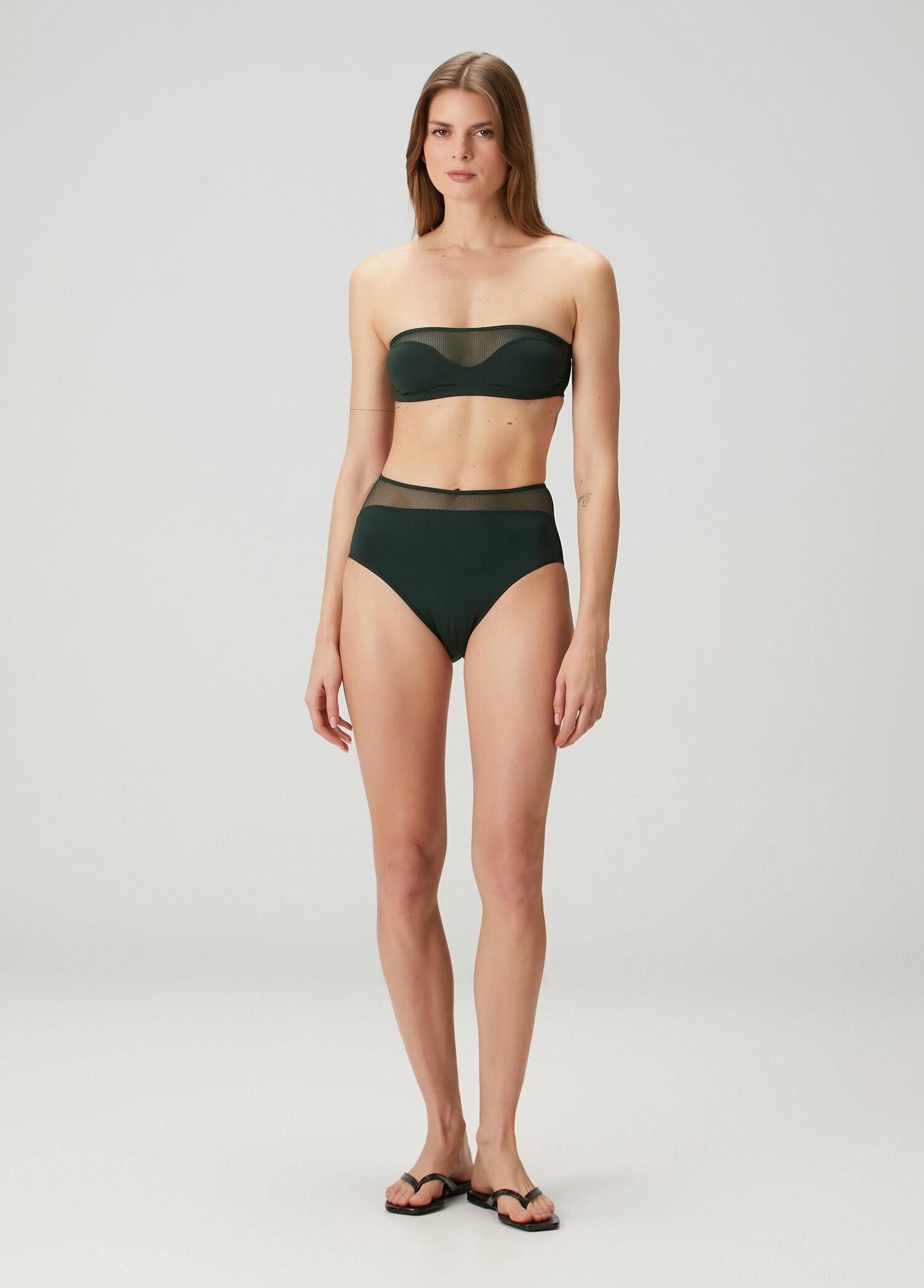 Koyu Yeşil Bikini Altı