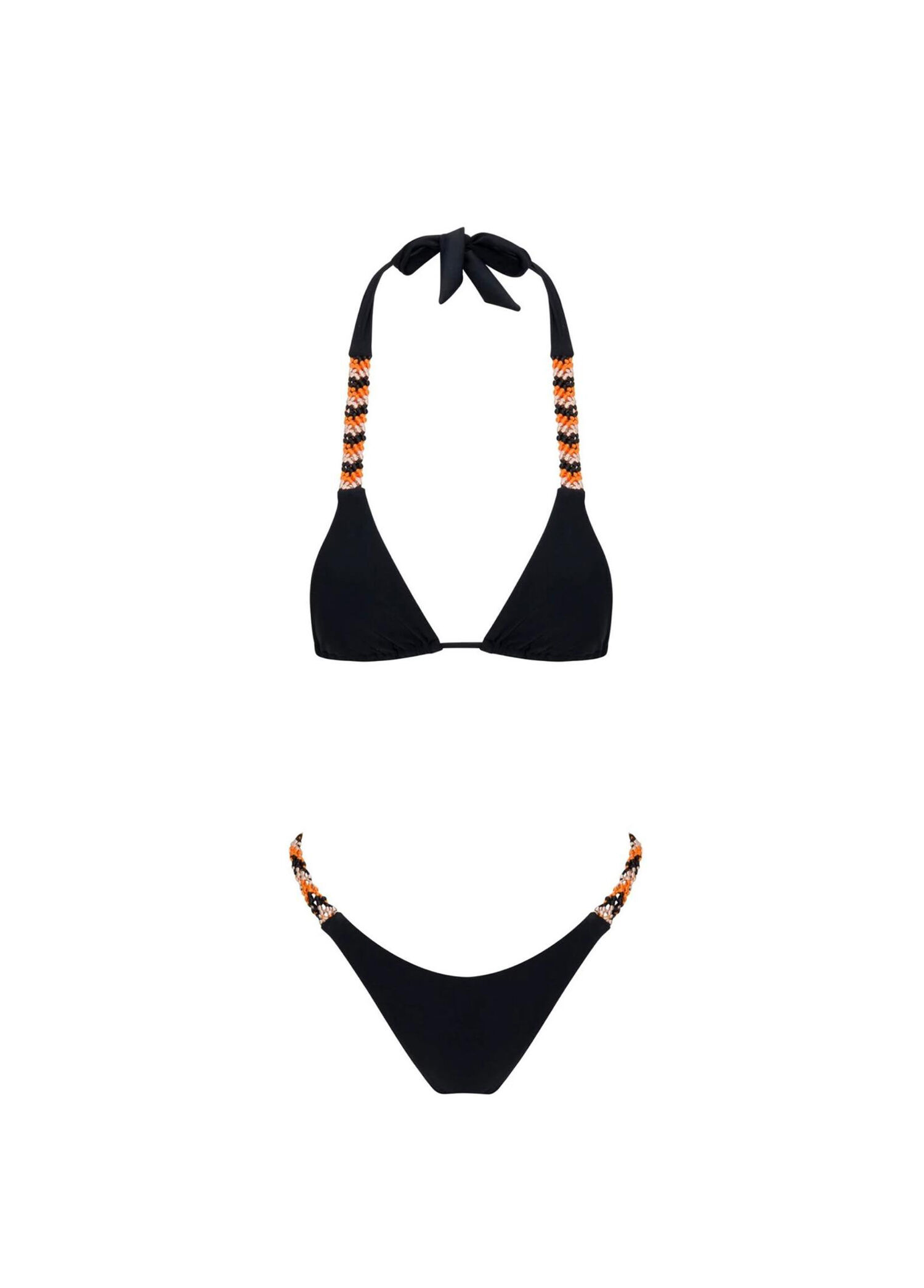 Endless Siyah El Örgüsü Detaylı Kadın Bikini Takımı