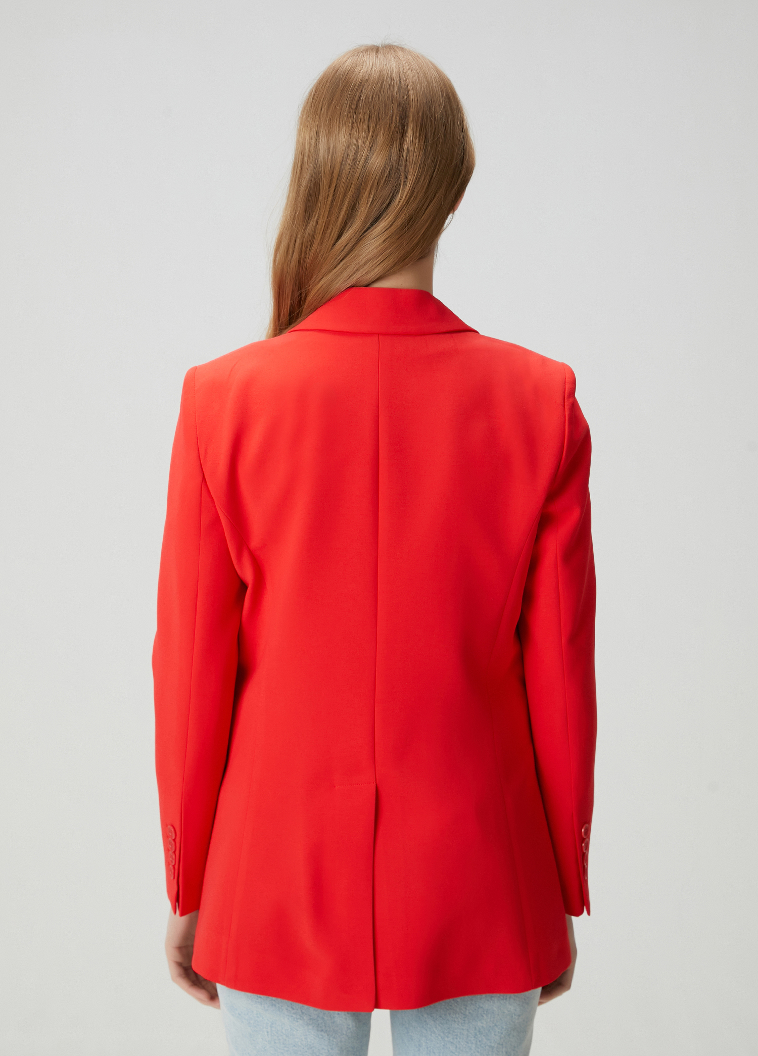 Nar Çiçeği Krep Blazer_4