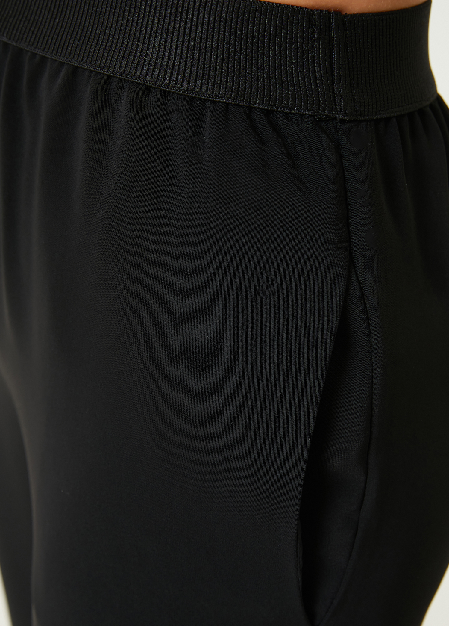 Siyah Krep Pijama Pantolon_3