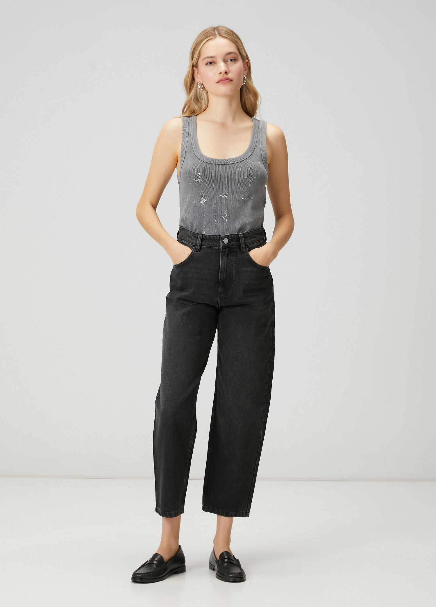 Siyah Basic Jean Pantolon