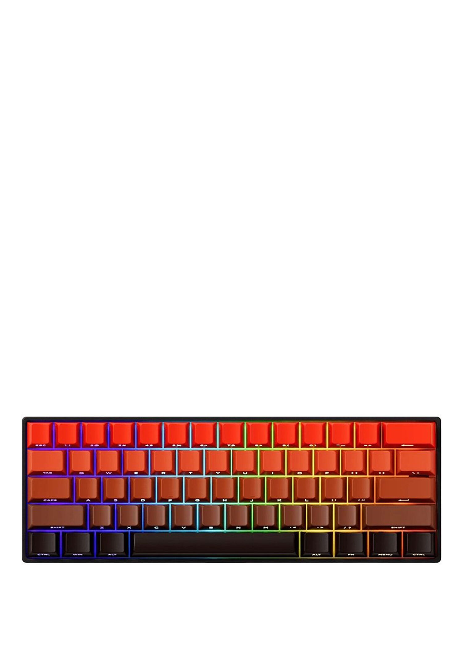 Monsgeek Fun60 Max Shine Through Blaze Gradient Hall Effect Manyetik Switch ARGB Kablosuz Hotswap Mekanik Gaming Klavye