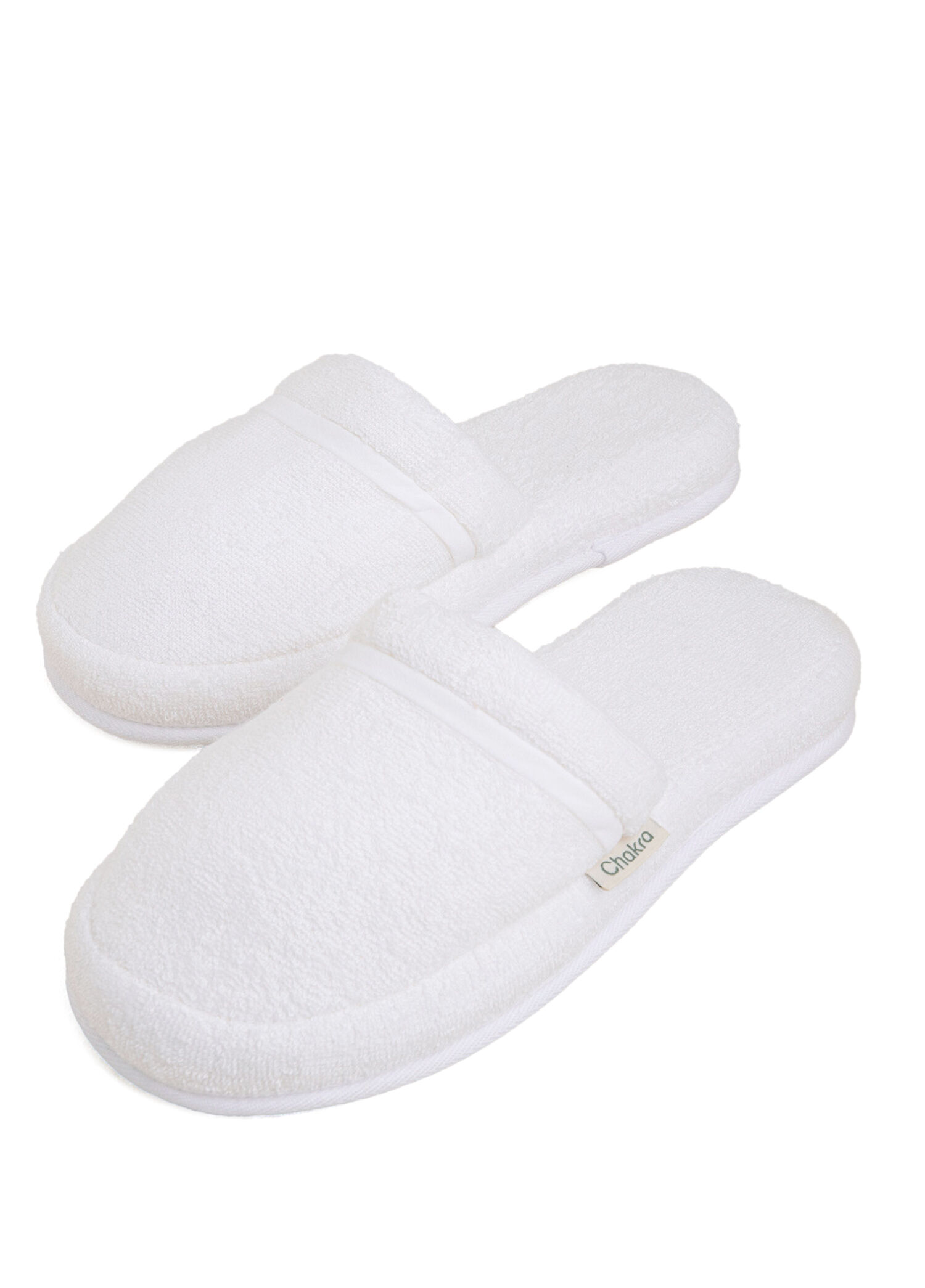 Solid Beyaz Unisex Ev Terliği