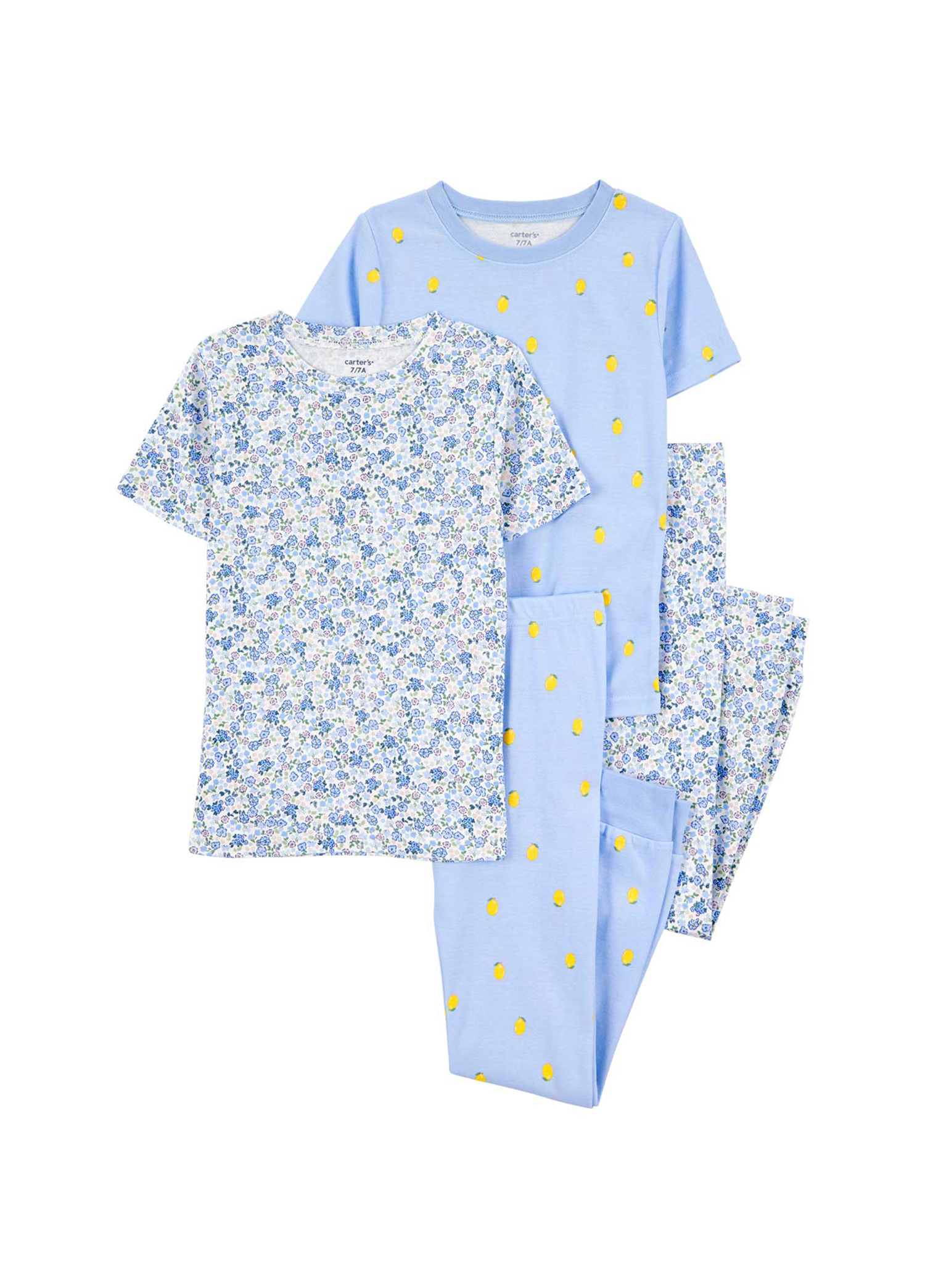 Kısa Kollu Pantolon Pijama Kız Çocuk 4'lü Set