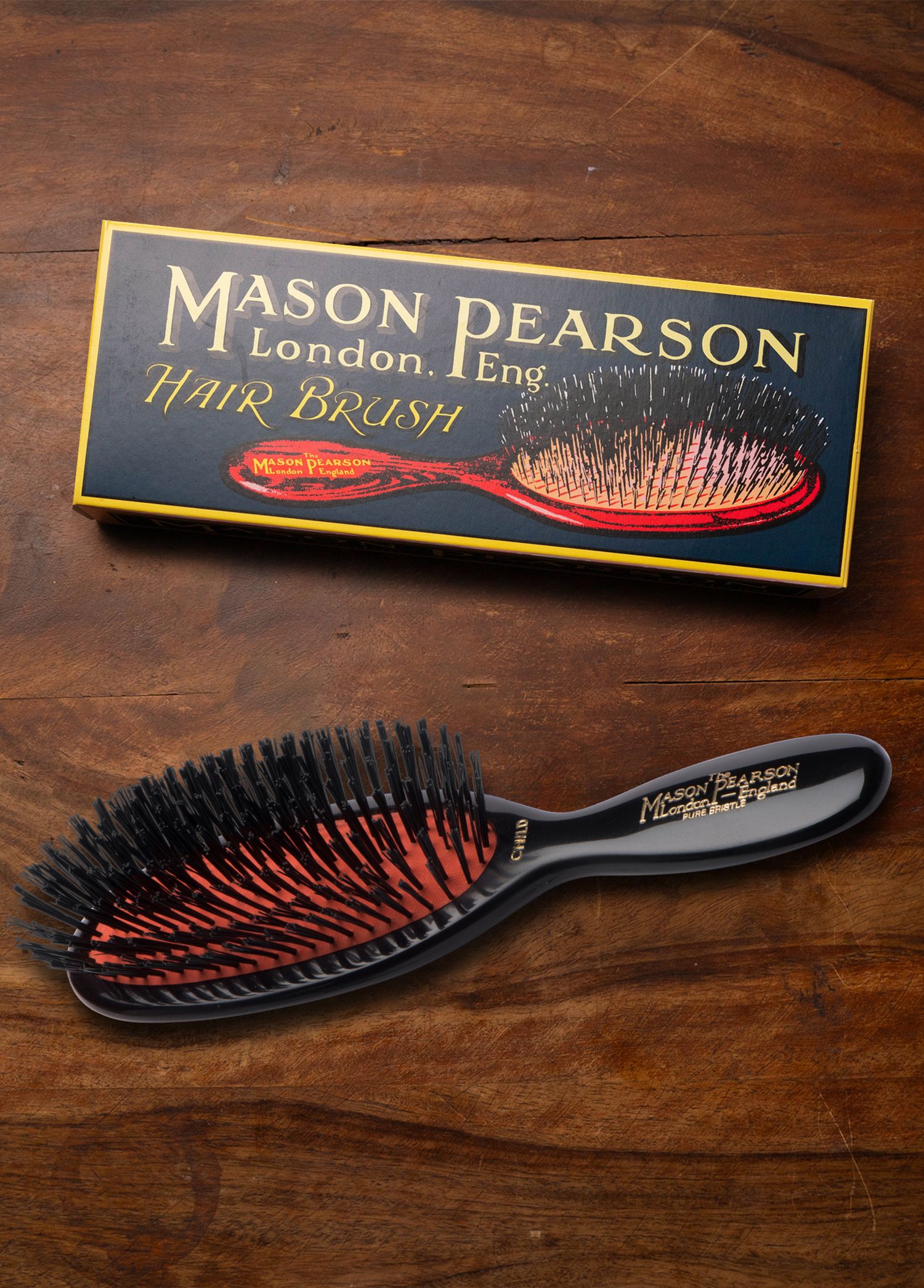 Mason Pearson - Pocket Child Bristle CB4 Dark Kids Hair Brush