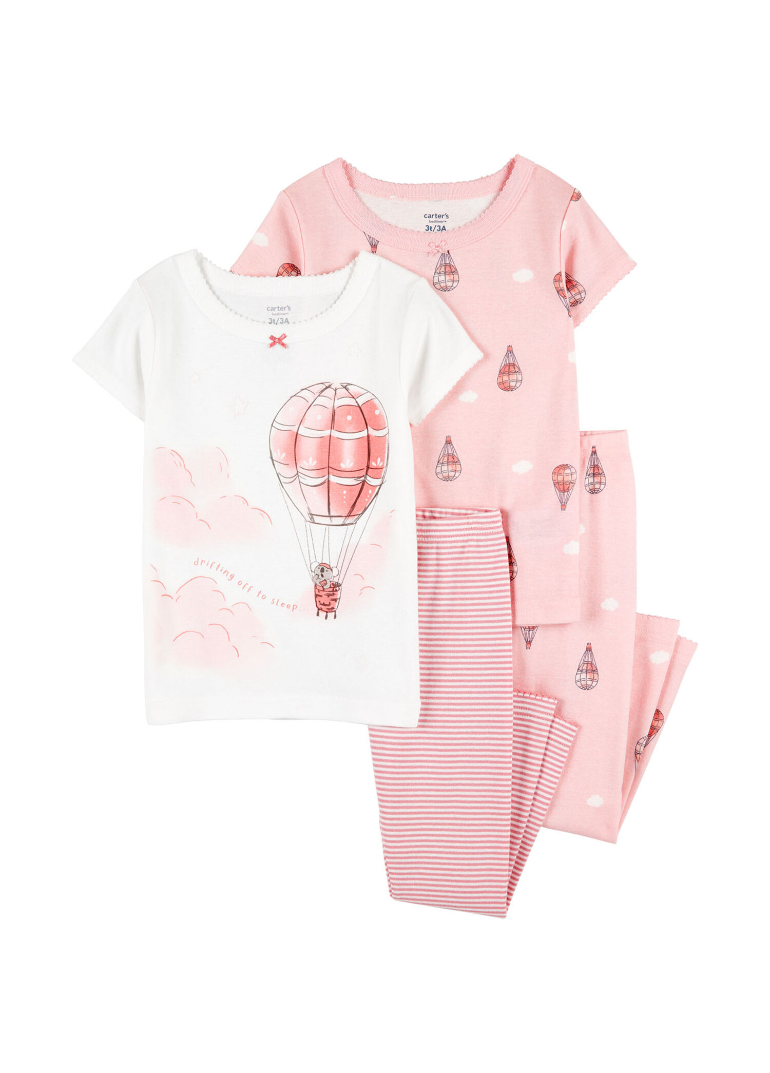 Pembe Kız Çocuk 4'lü Pijama Set