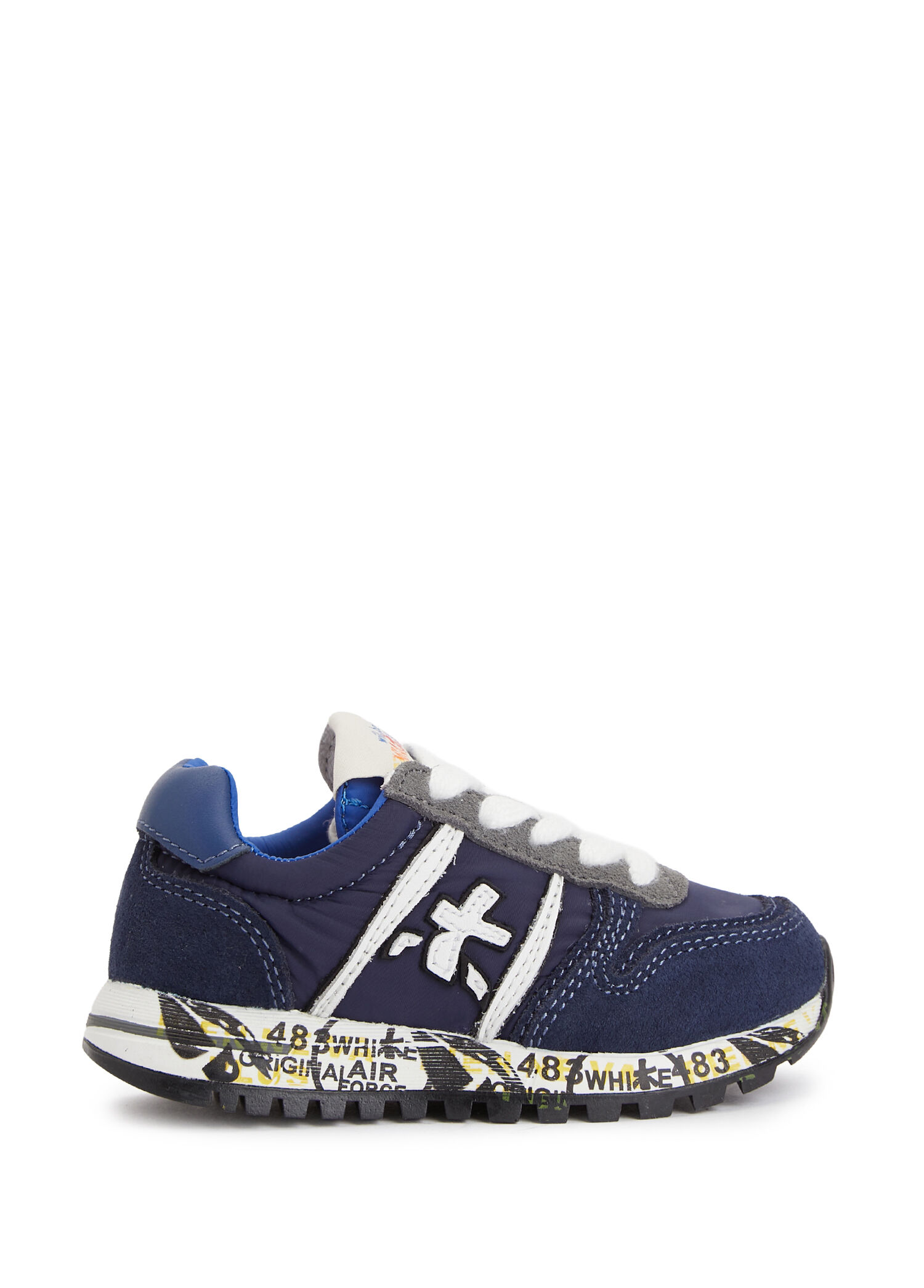 Sky Koyu Mavi Erkek Çocuk Deri Sneaker