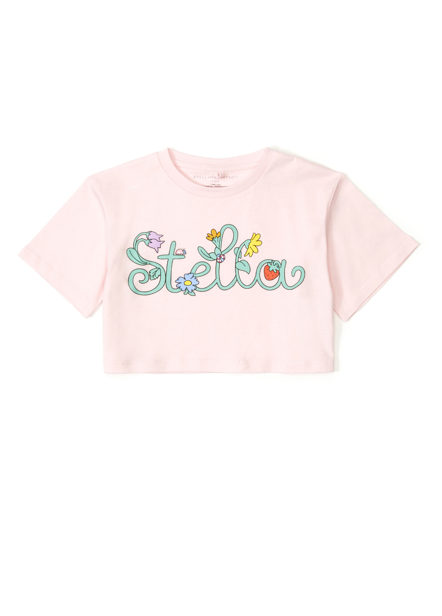 Pudra Kız Çocuk Cropped T-shirt