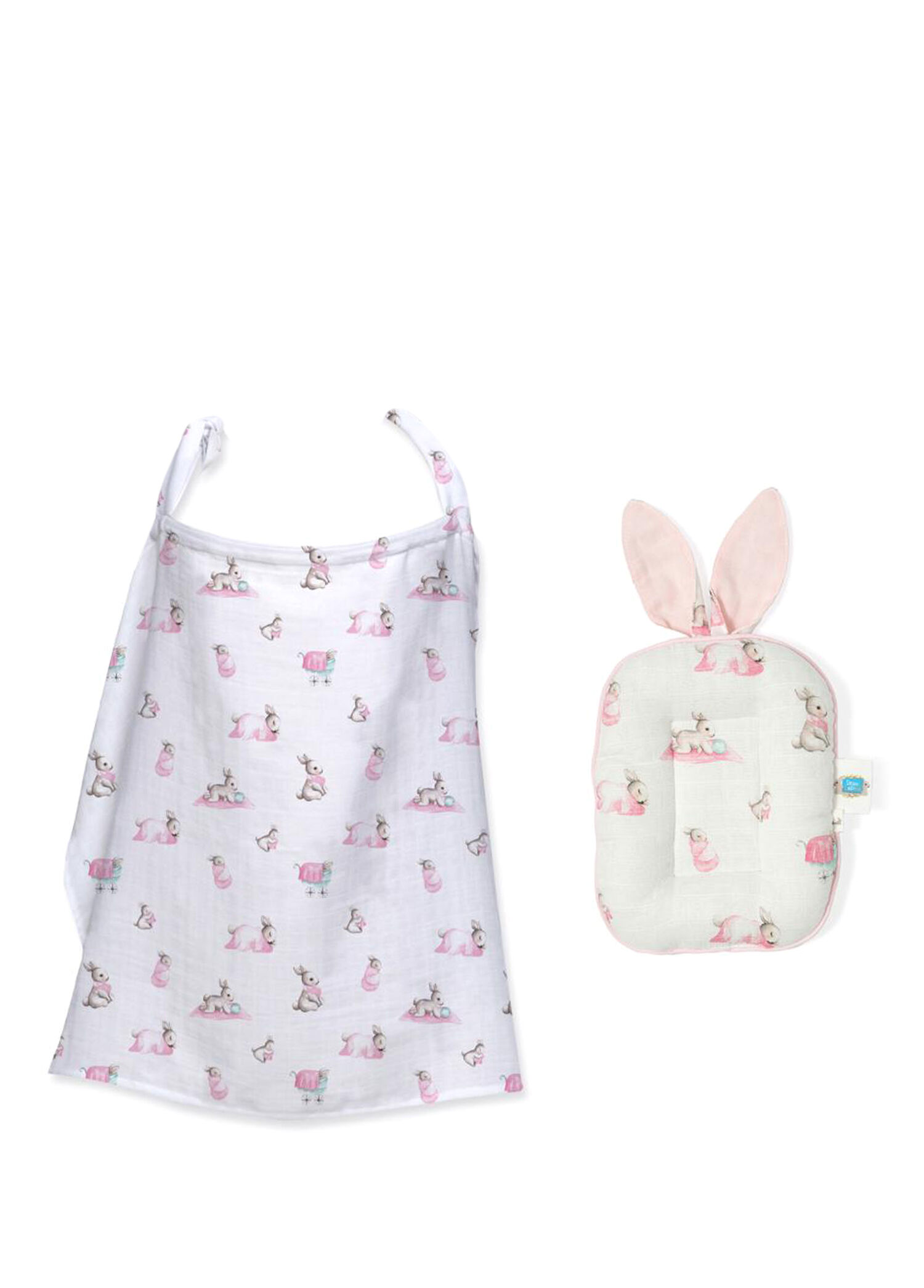 Bebe Lapin Rose Pamuklu 2'li Emzirme Seti